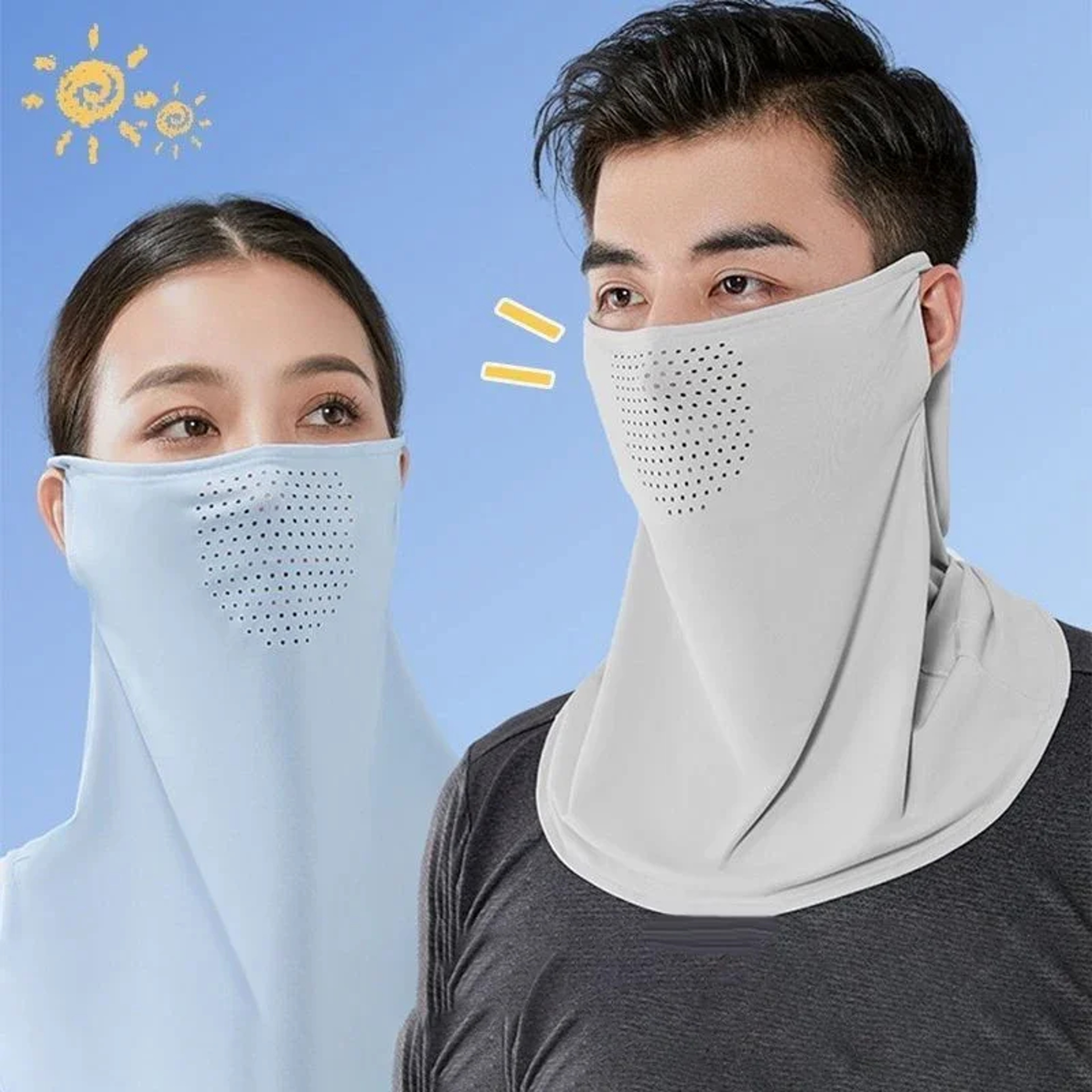 Ice Silk UV Protection Face  Neck Wrap Scarf For Outdoor Sports And Cycling 2
