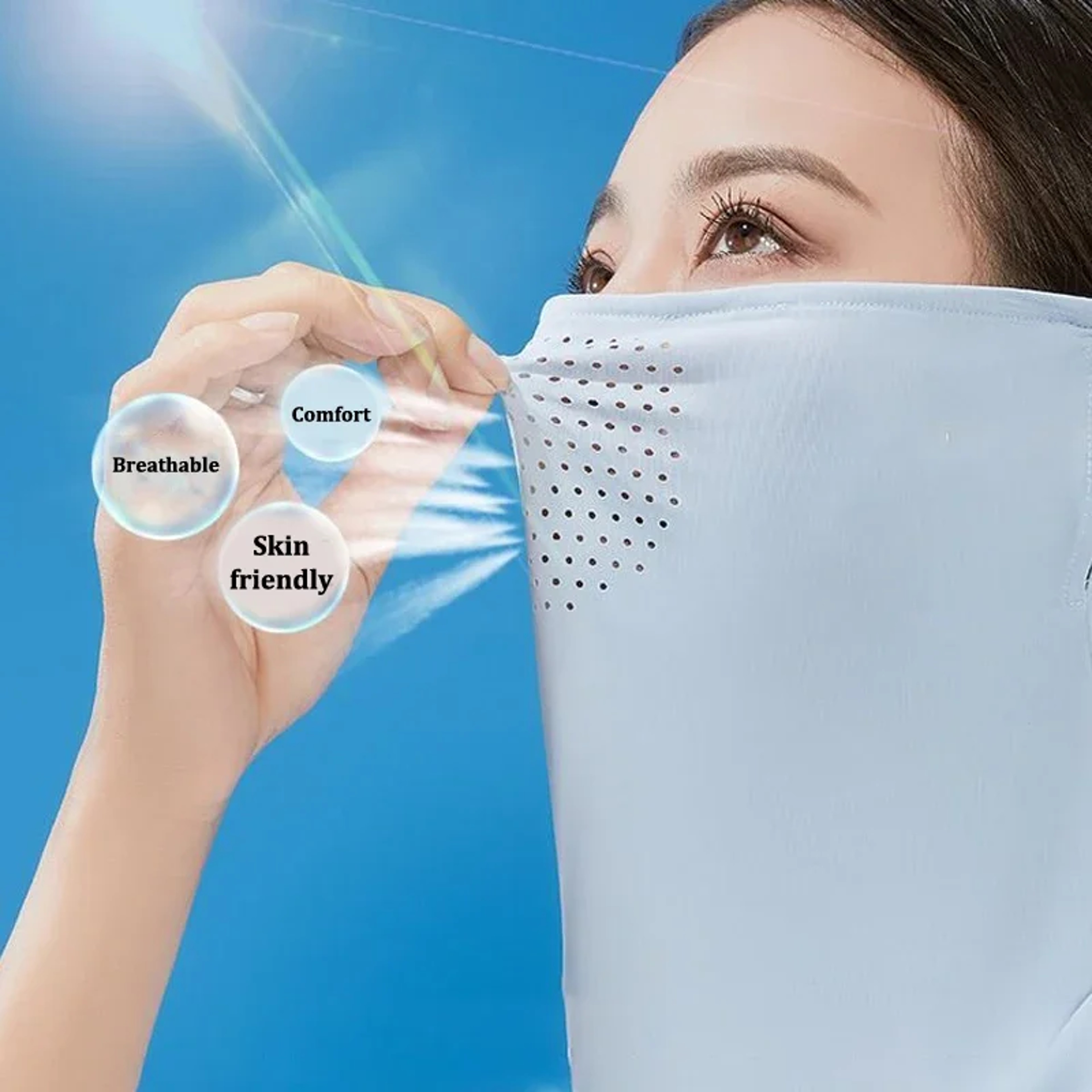 Ice Silk UV Protection Face  Neck Wrap Scarf For Outdoor Sports And Cycling 0