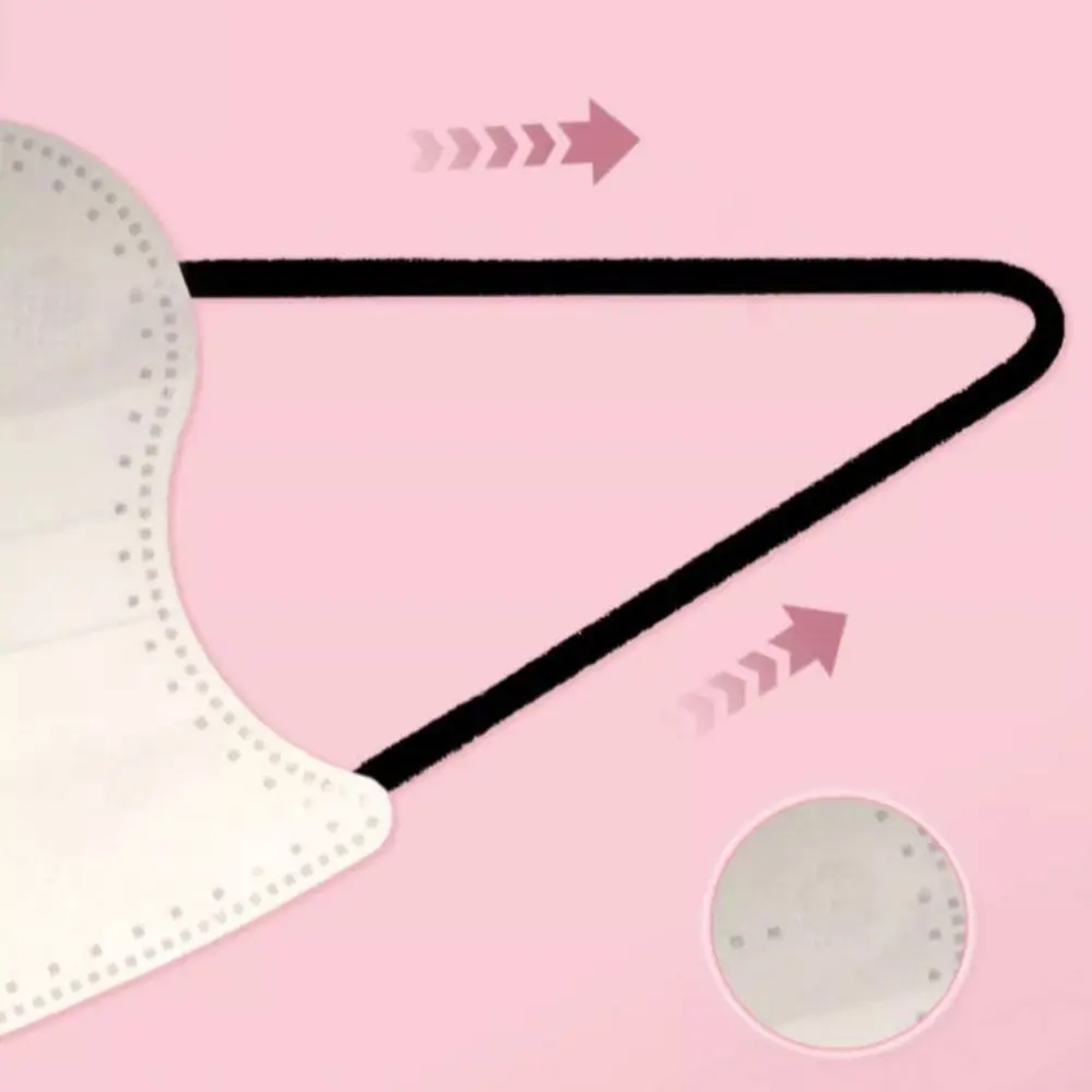 Butterfly Fit 3 Layer Disposable Face Masks Individually Wrapped Dust Protection Masks 4
