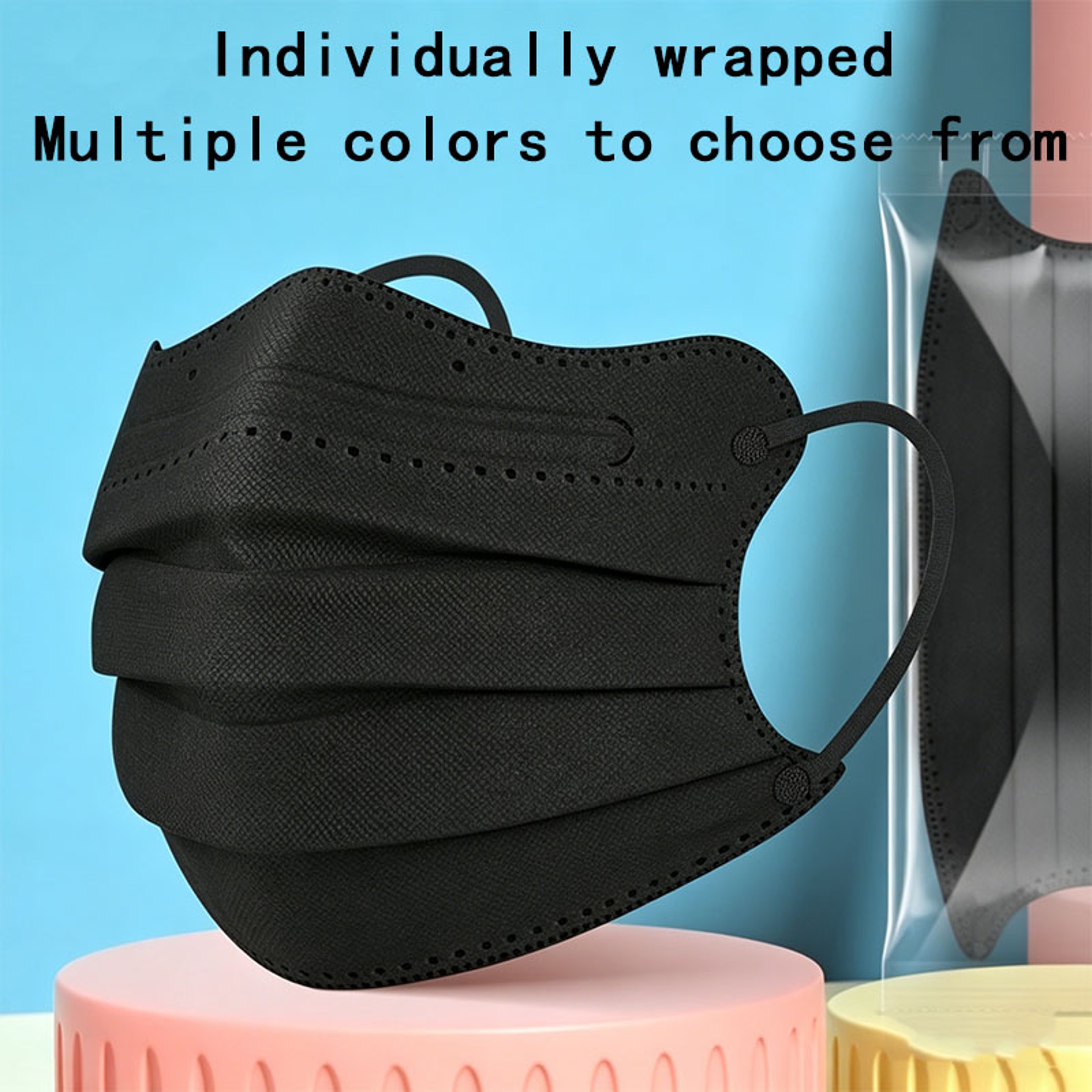 Butterfly Fit 3 Layer Disposable Face Masks Individually Wrapped Dust Protection Masks 6