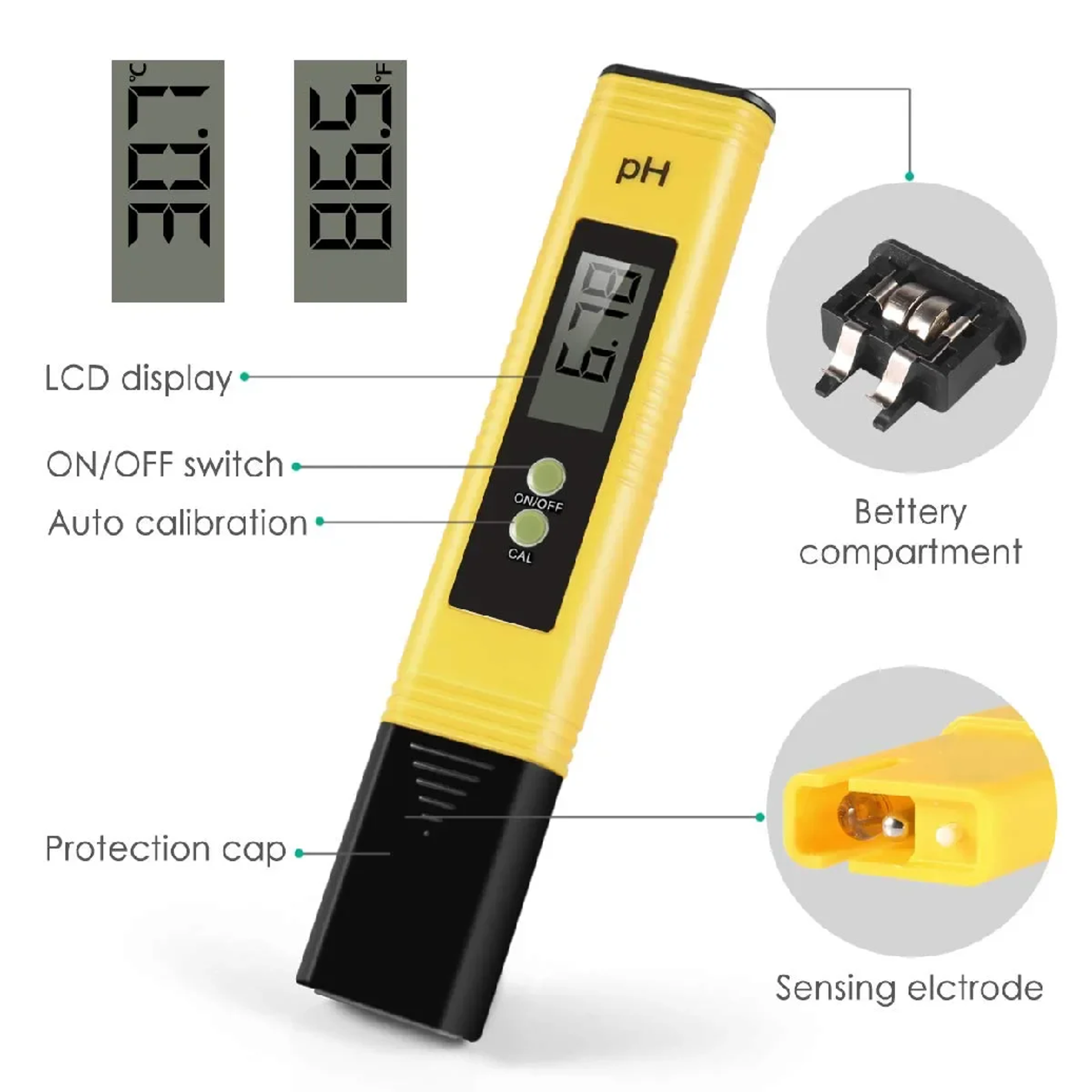 Digital pH Meter for Water Testing with Precision Accuracy – view 3