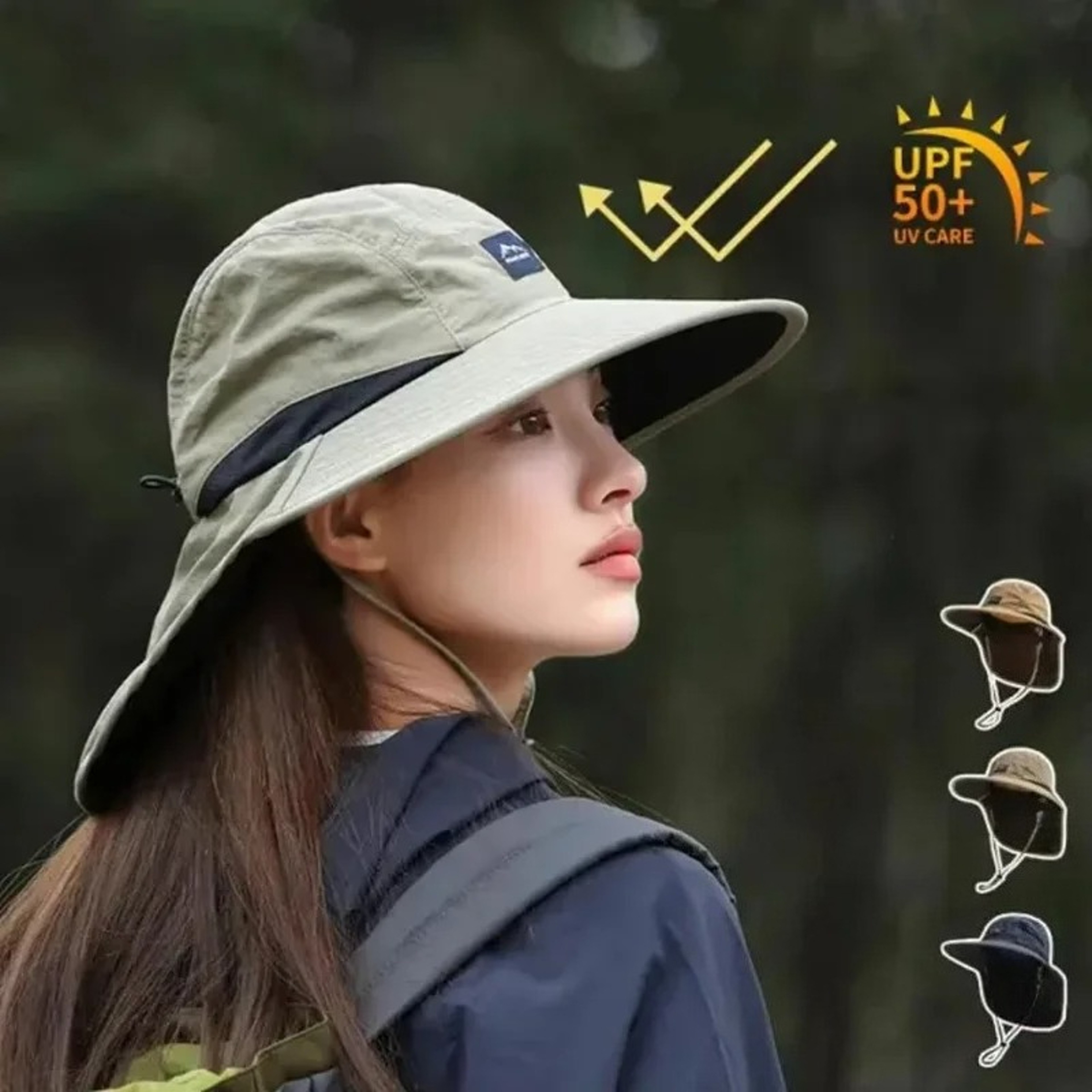 SunShield Pro QuickDry Fishing Hat With Neck Guard  UV Protection 1