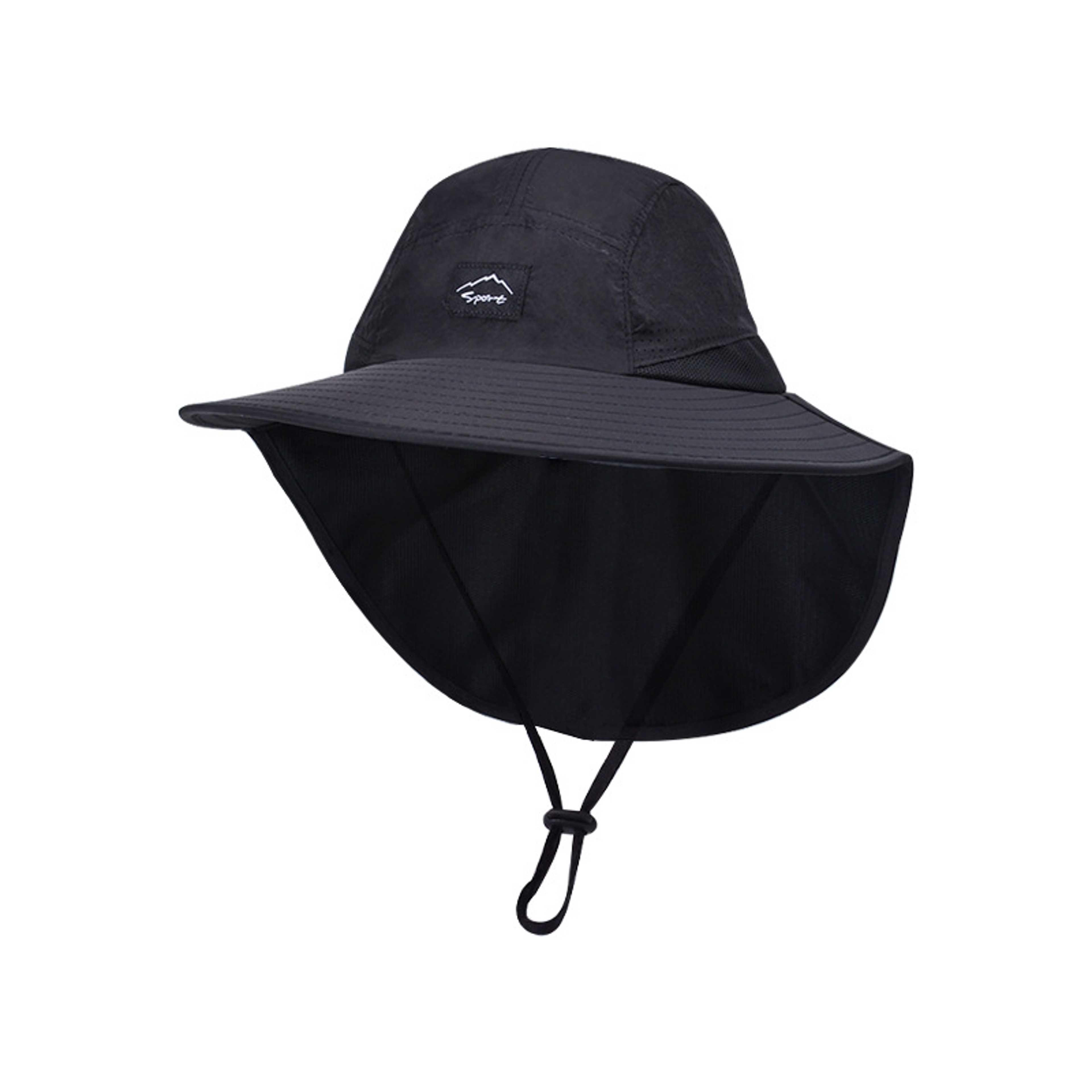SunShield Wide Brim Bucket Hat With Neck Flap For Hiking Fishing  UV Protection 5