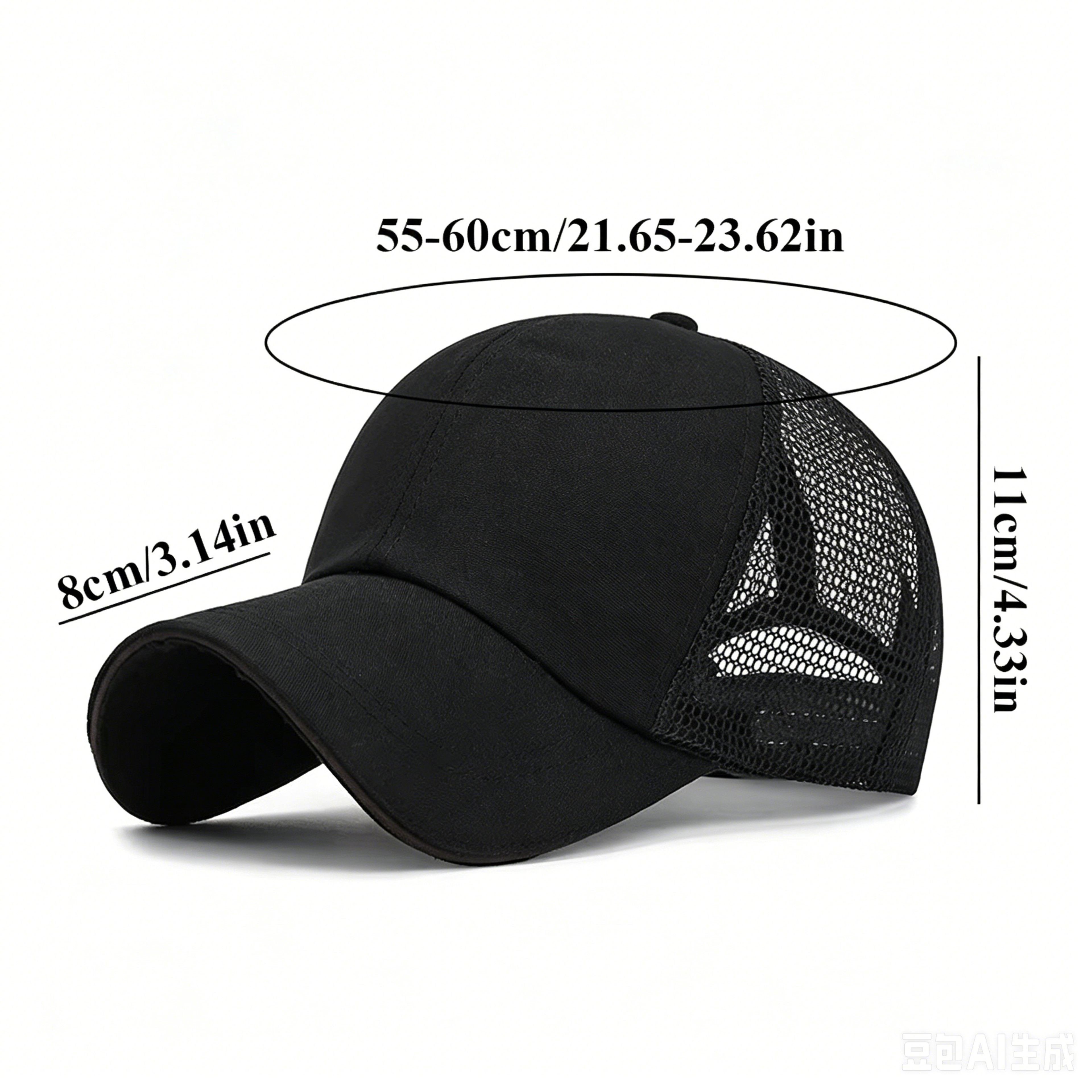 Breathable Mesh Baseball Cap For Men Adjustable Golf Sun Hat Outdoor Sports Cap 4