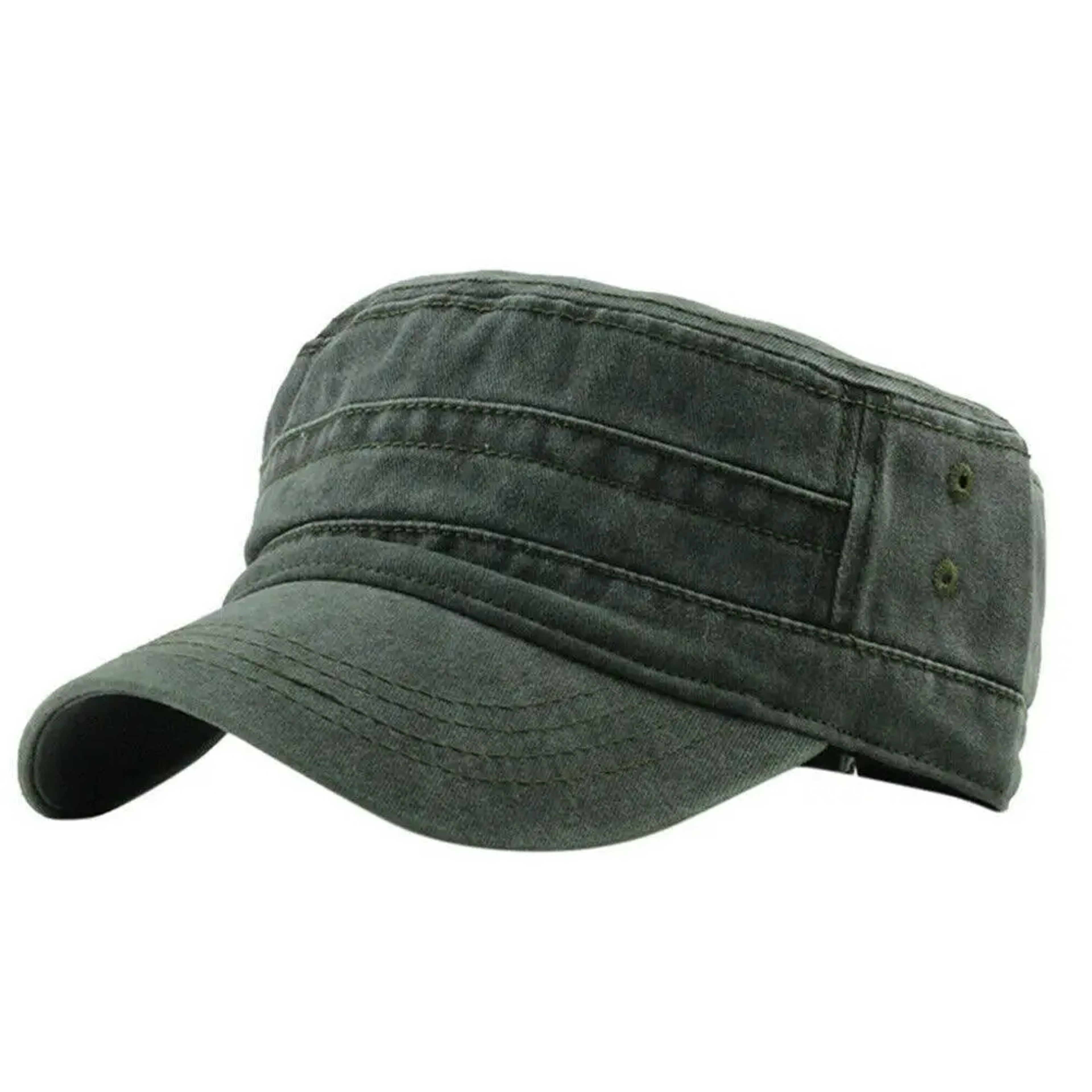 Oversized Washed Cotton Flat Cap For Big Heads Breathable Baseball Cap Sun Hat 3
