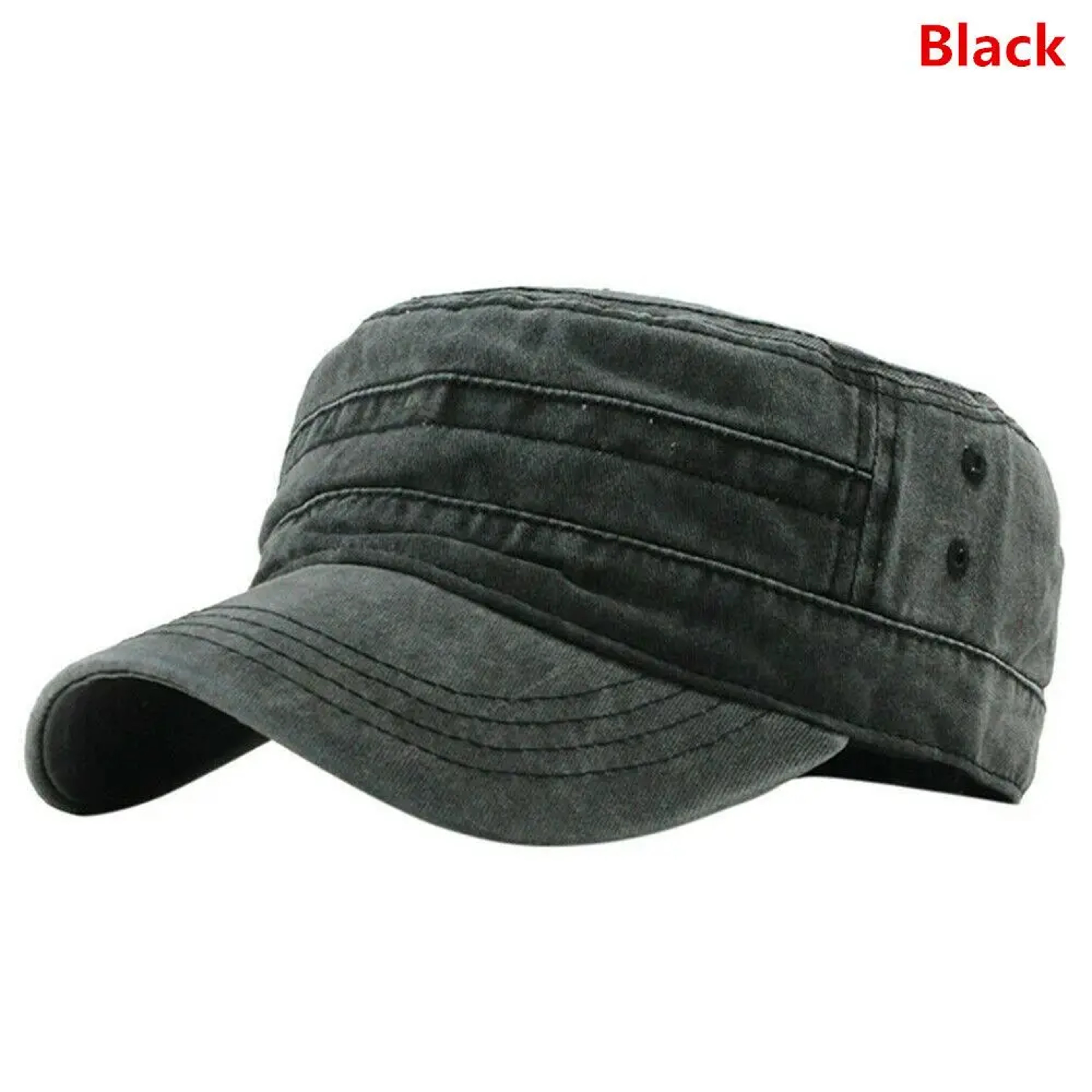 Oversized Washed Cotton Flat Cap For Big Heads Breathable Baseball Cap Sun Hat 7