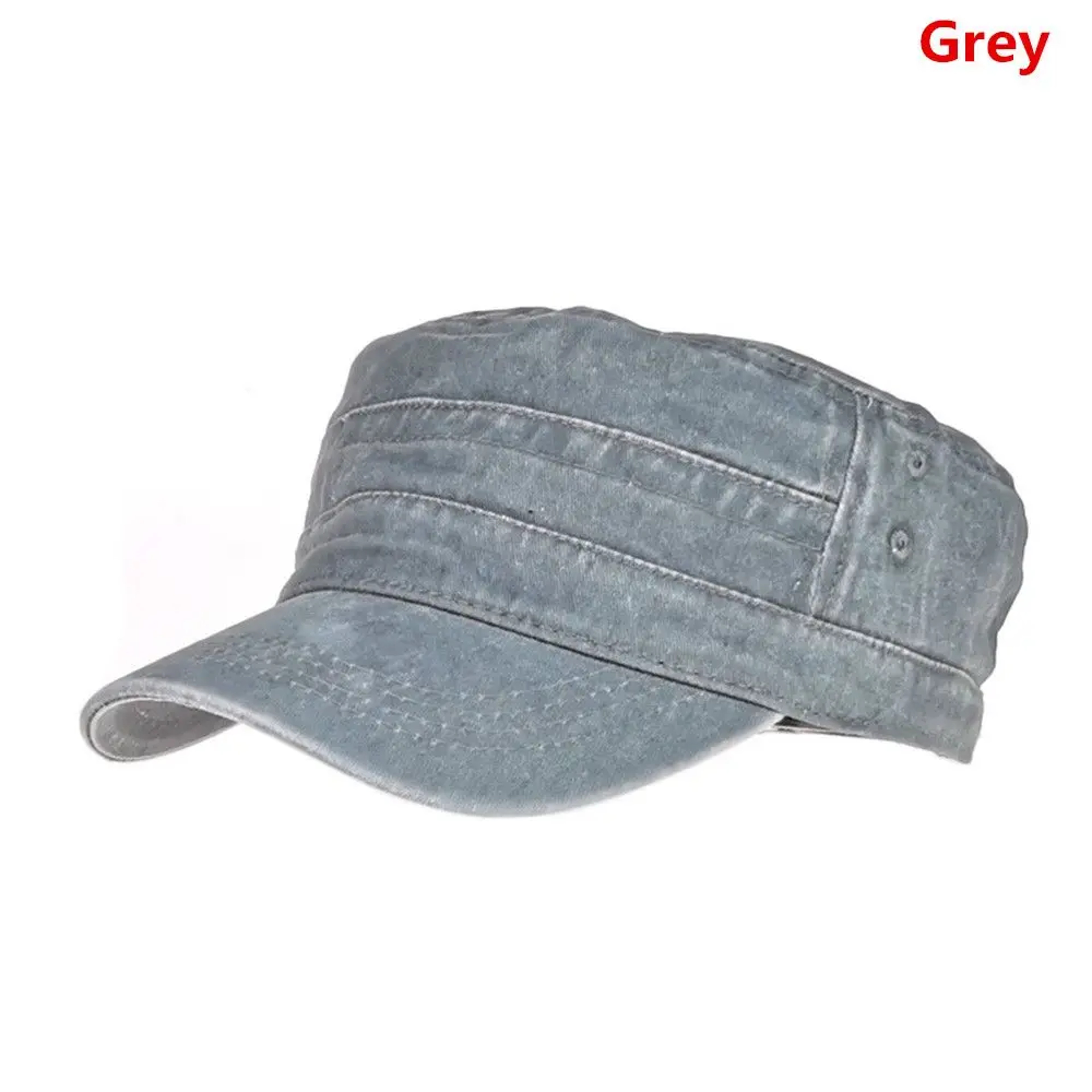 Oversized Washed Cotton Flat Cap For Big Heads Breathable Baseball Cap Sun Hat 8