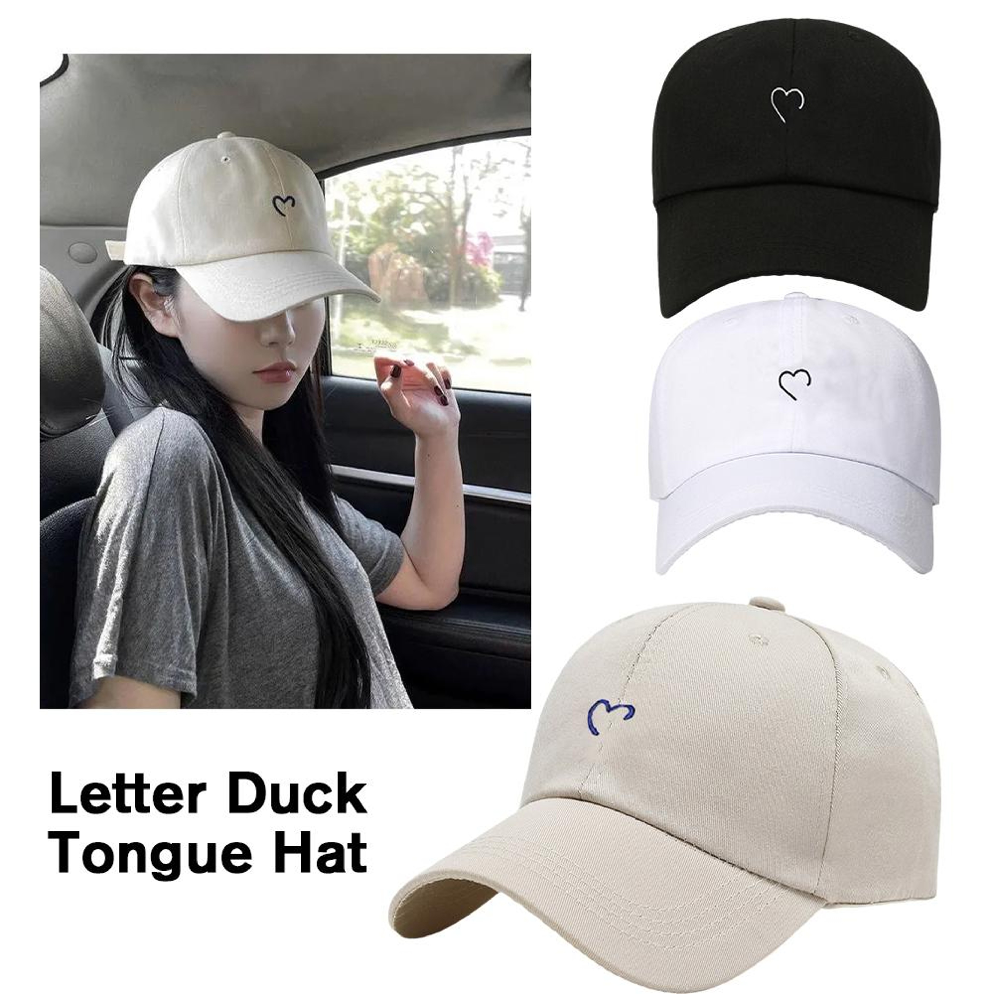 Adjustable Baseball Cap Unisex Curved Brim Sun Hat For Outdoor Everyday Wear 2