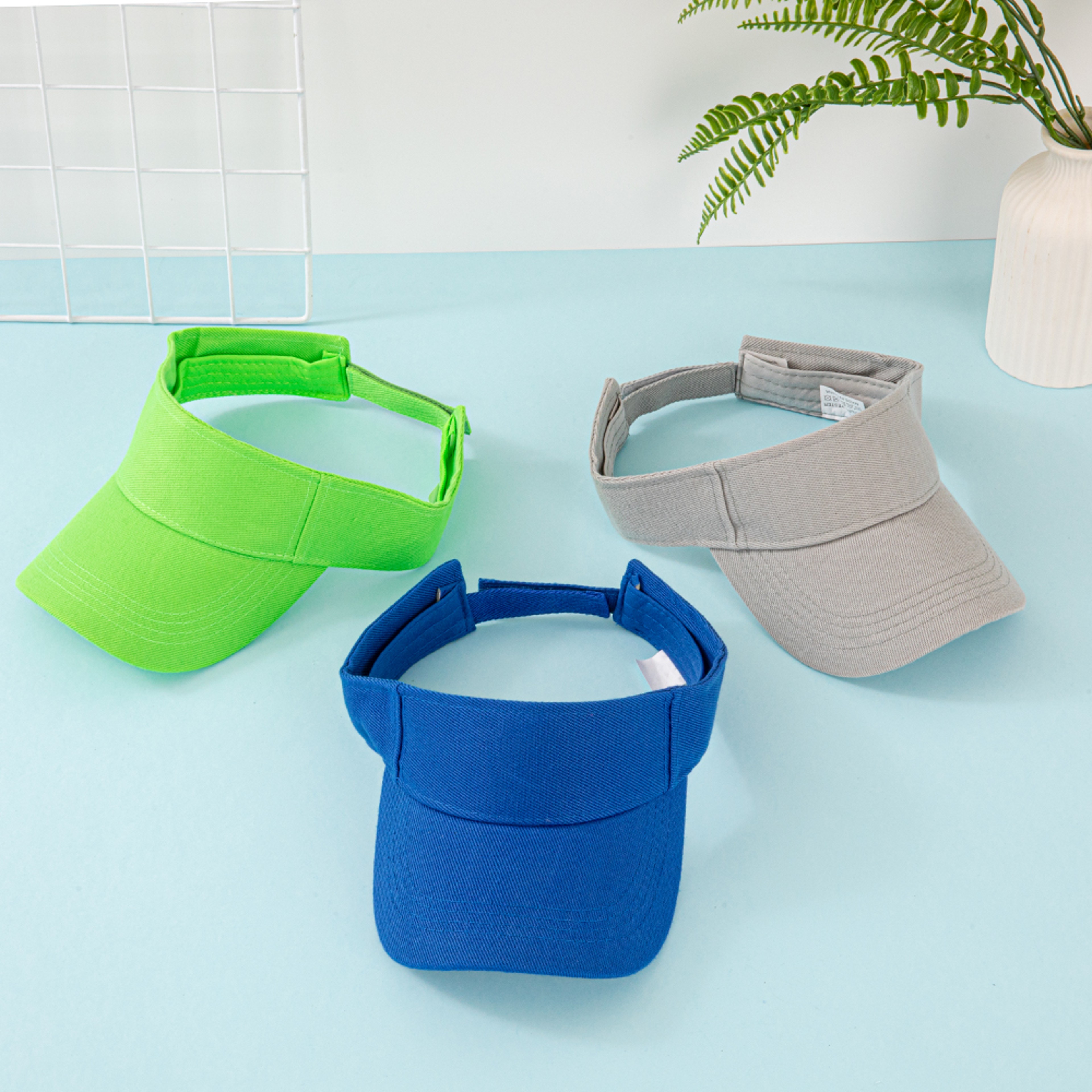 Adjustable Cotton Sun Visor Hat For Women  Men  Sports Visor Cap For Golf Running  Beach 2