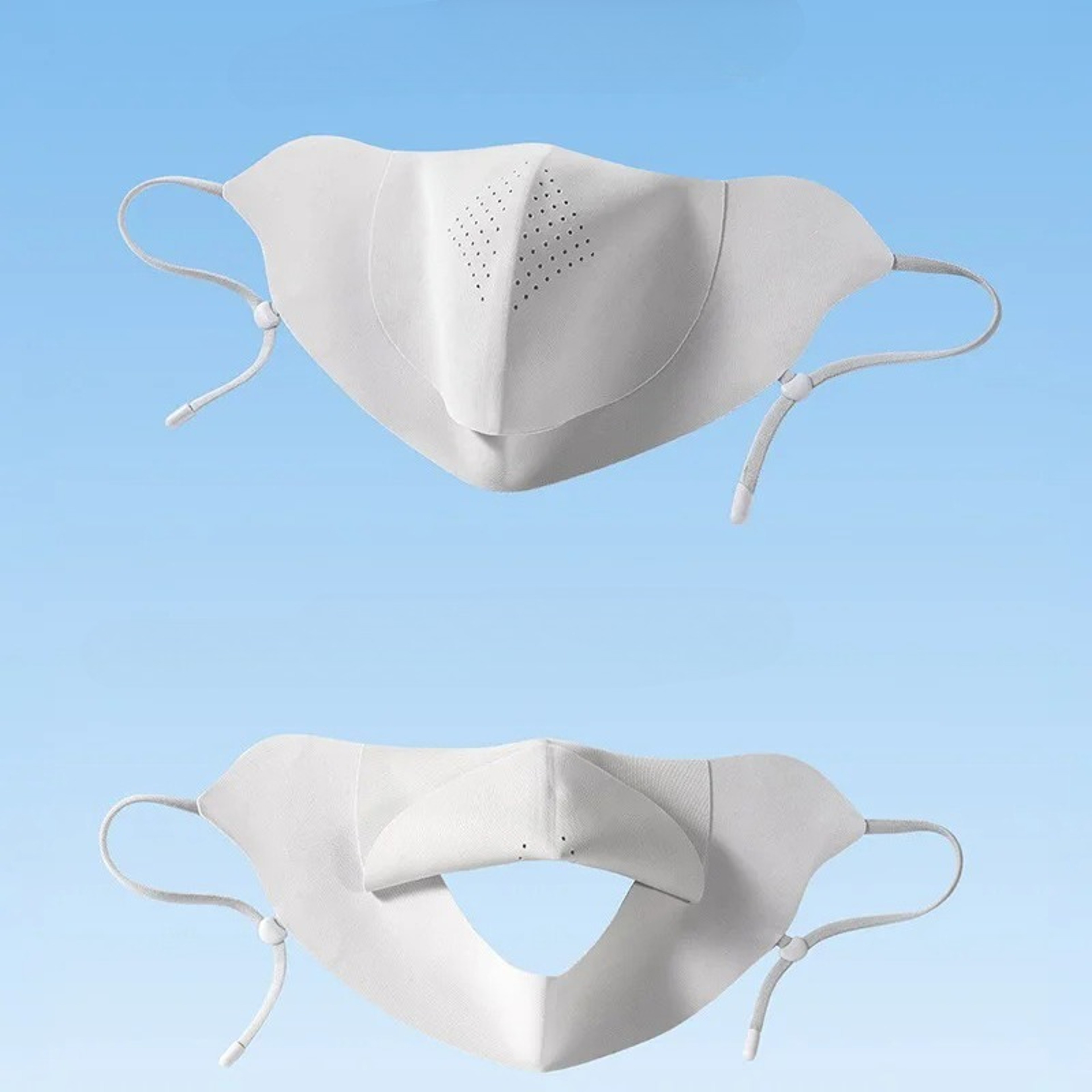 UV Protection Ice Silk Face Mask With Drinking Opening For Cycling Driving  Outdoor Summer Wear 3