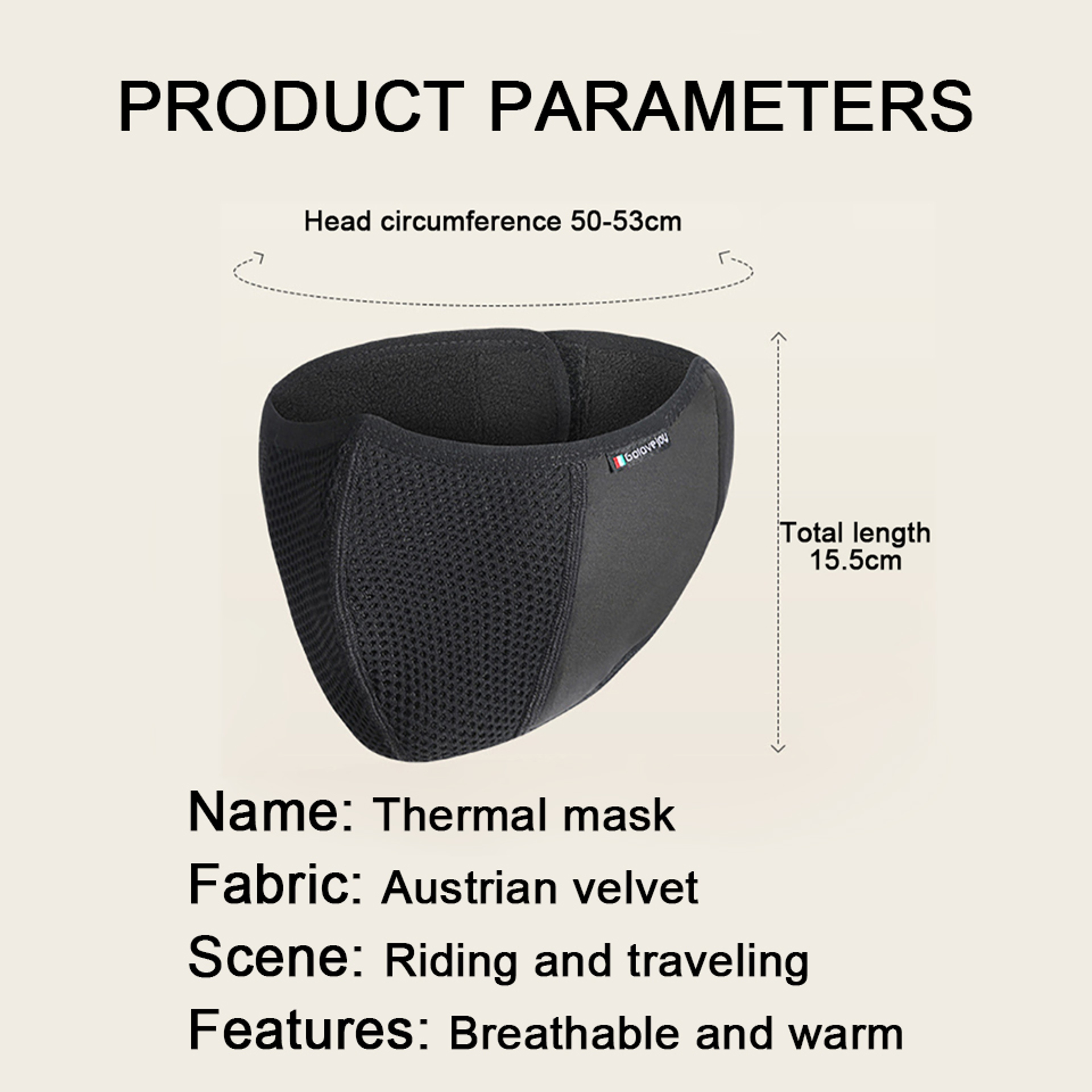 Windproof Winter Face Mask Thermal Ski Mask for Cycling, Skiing & Cold Weather Protection – view 2