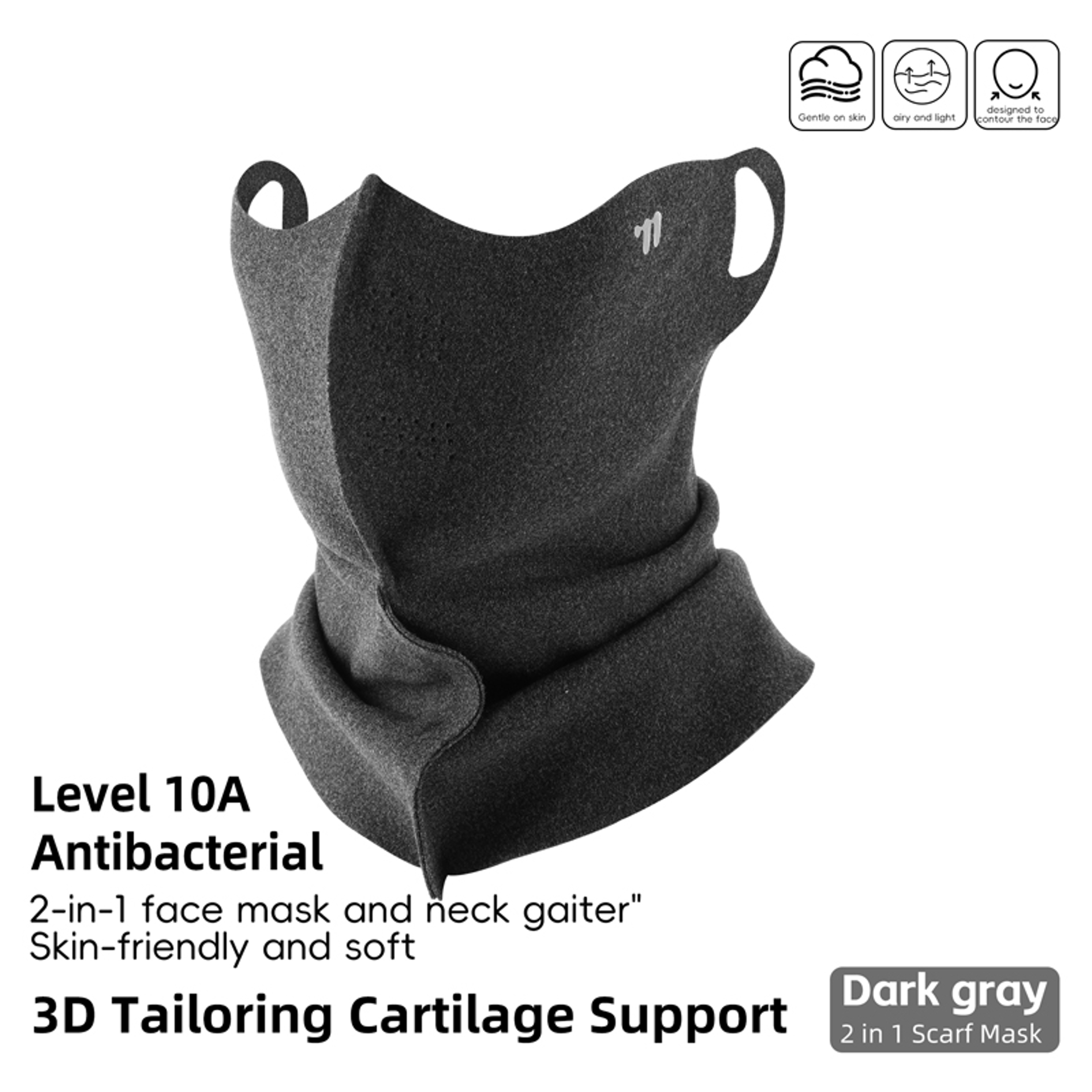 ArcticShield Winter Neck Gaiter Windproof Face Mask For Skiing Cycling  Cold Weather 5
