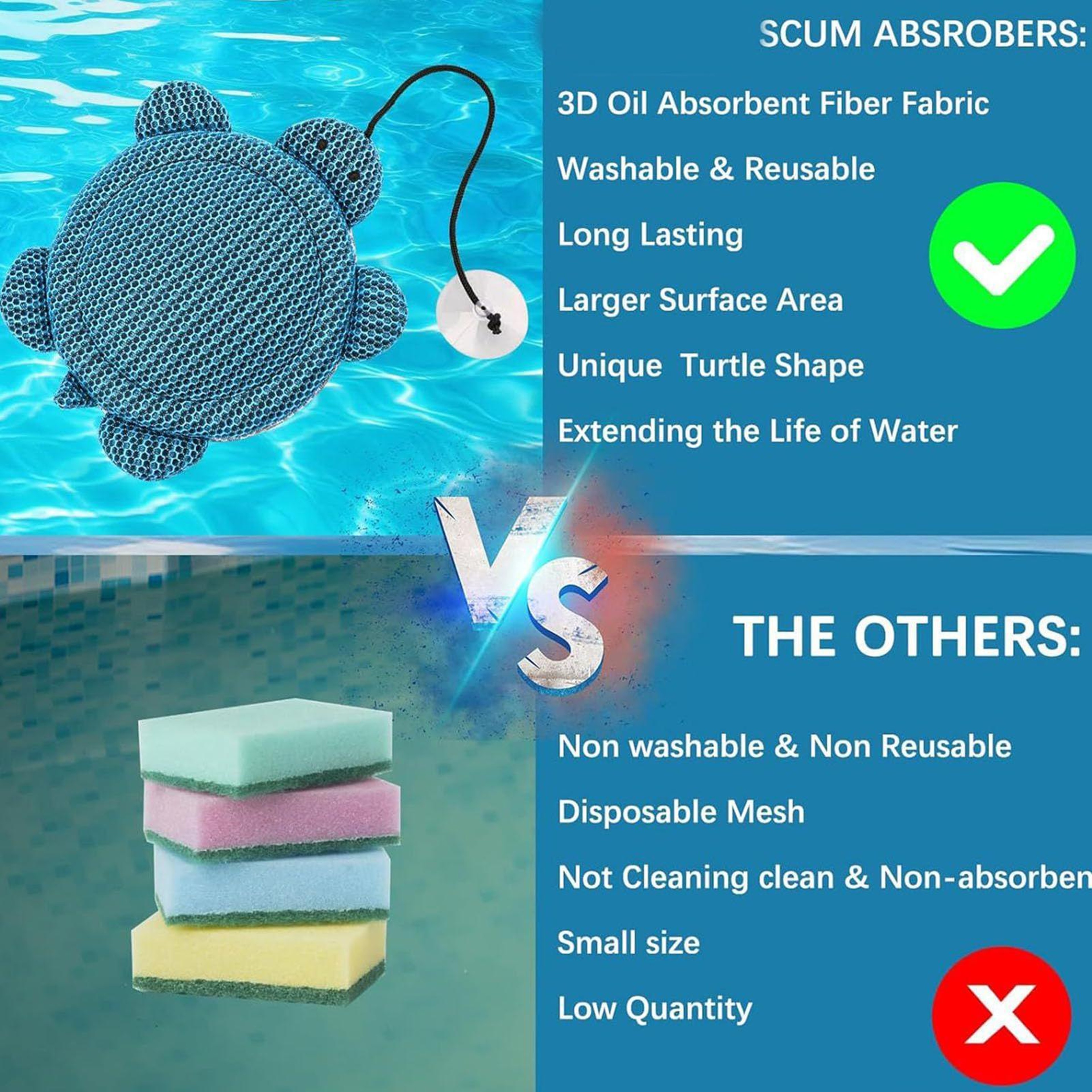 Hot Tub Scum Absorber Reusable Spa Oil Absorbing Sponge for Pools, Spas & Bathtubs – view 6