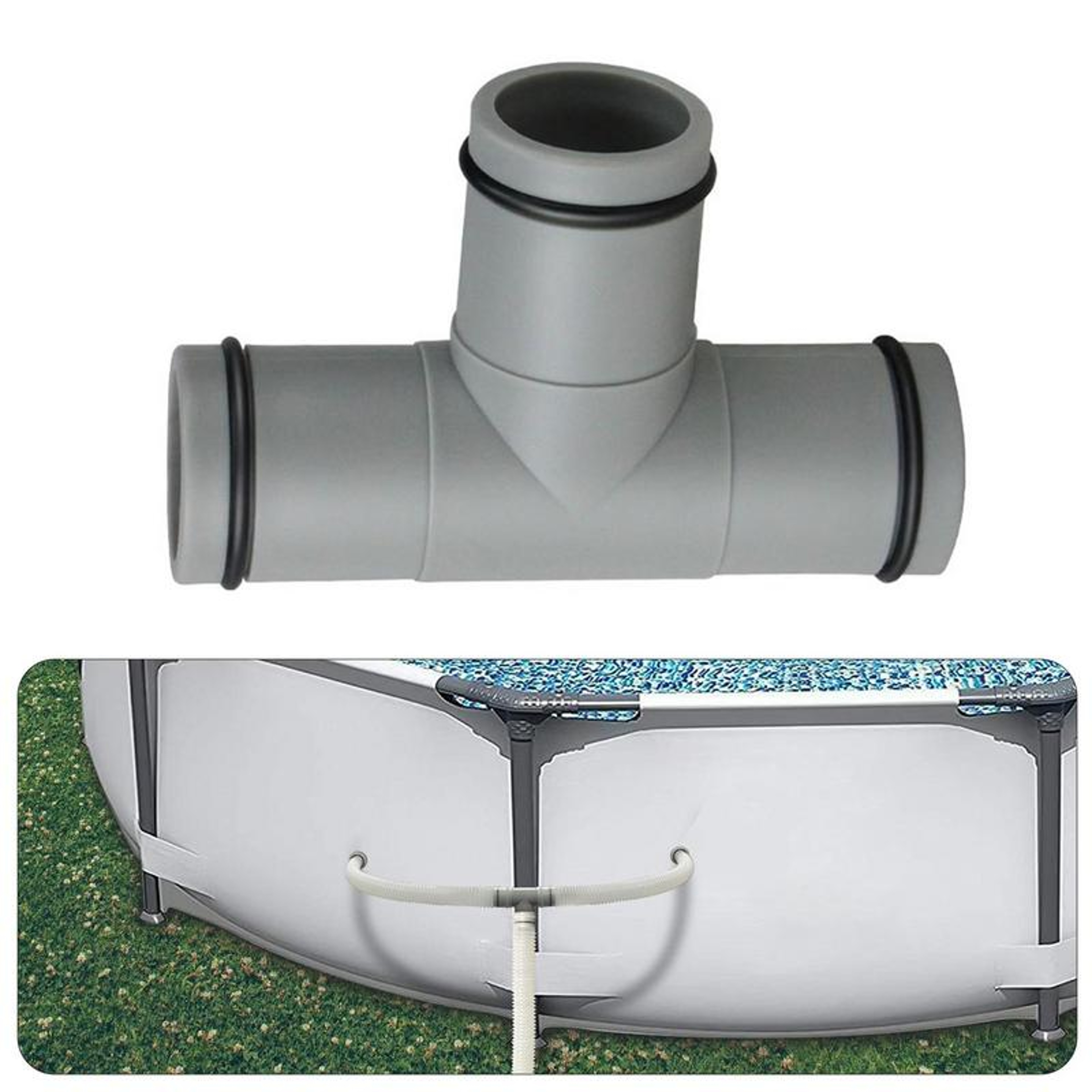Pool Hose Connector T Joint Replacement Adapter For Swimming Pool Filter  Pump 4