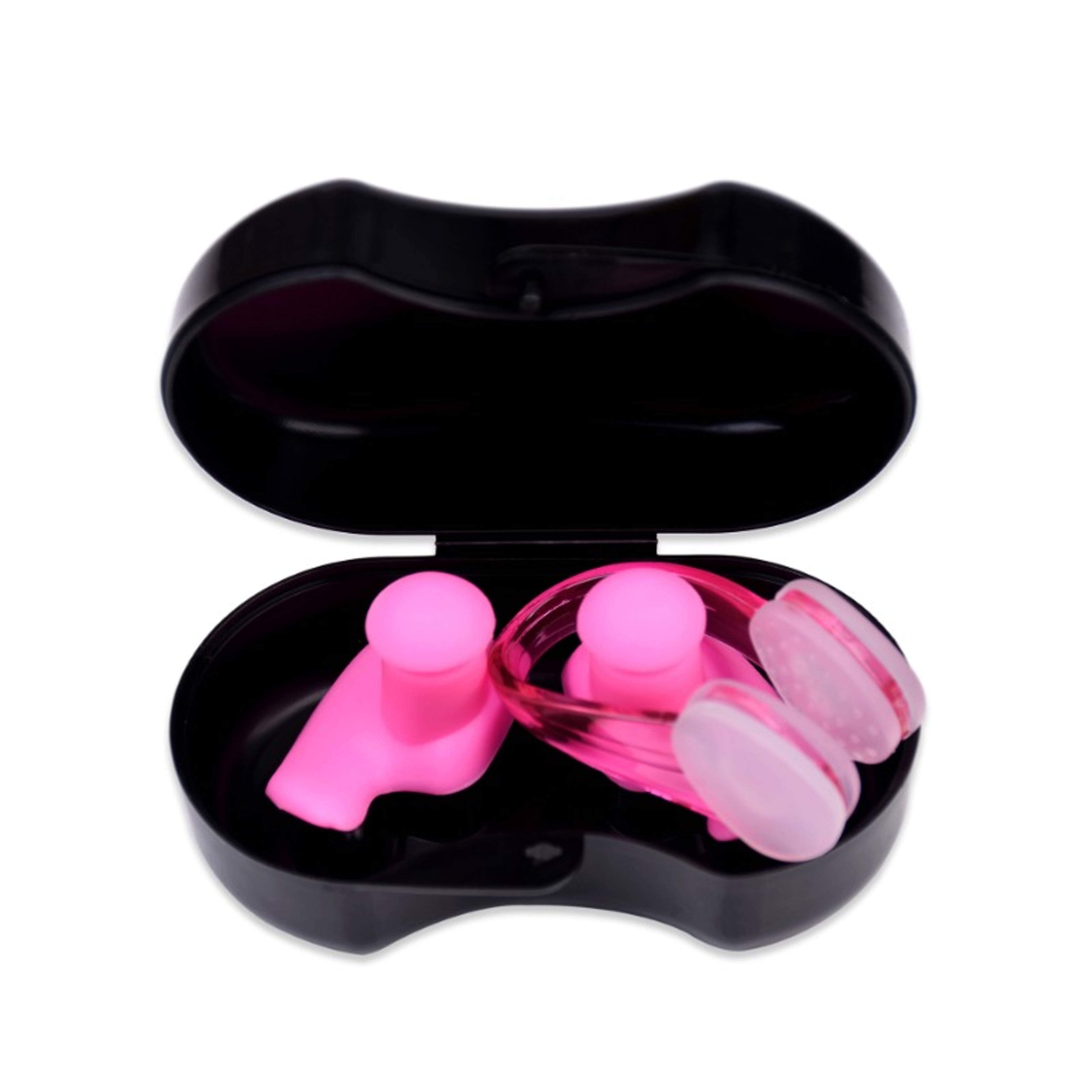 Professional Swimming Nose Clip  Swimming Ear Plugs Set With Storage Case 3