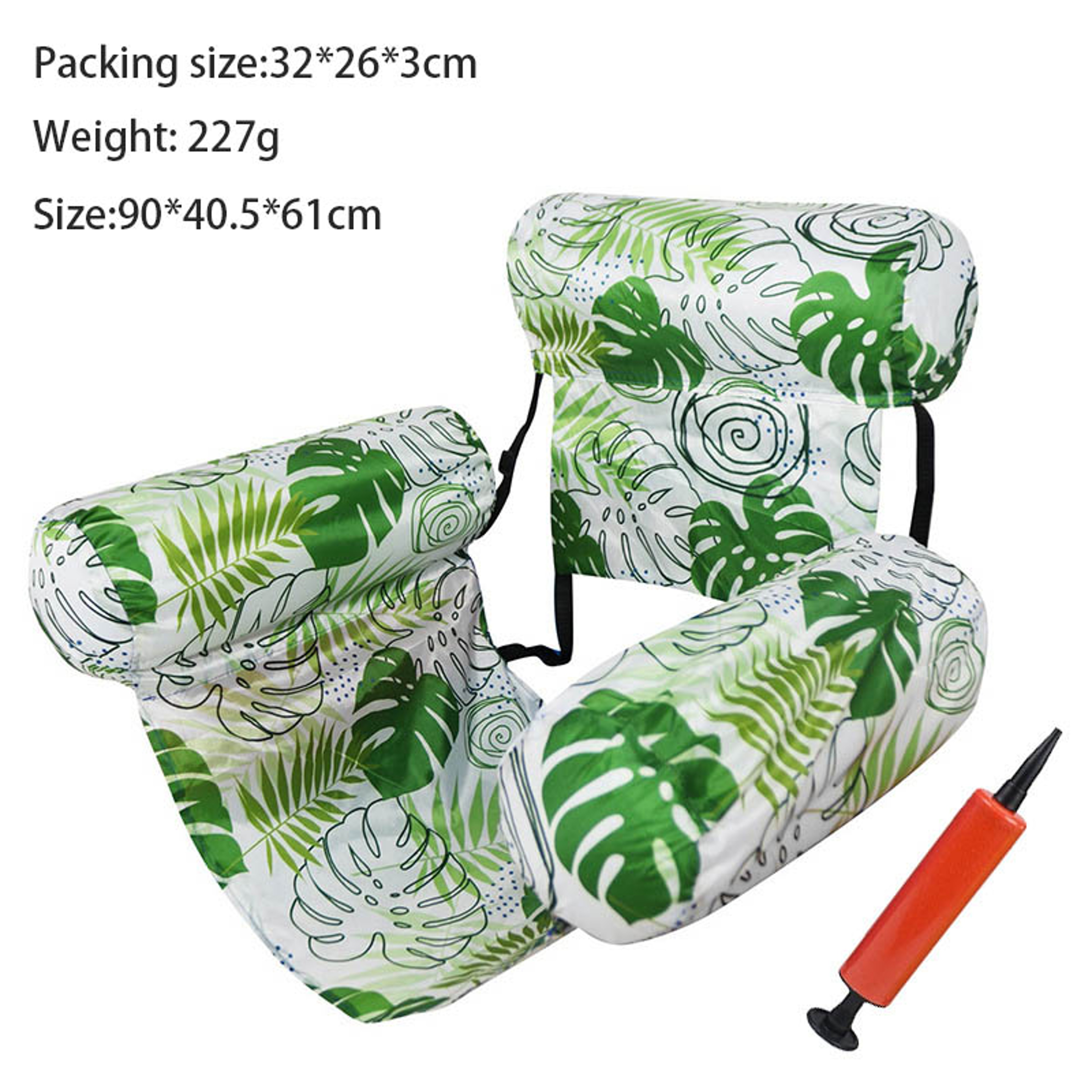 Premium Pool Water Hammock Foldable Floating Pool Chair with Air Pump for Beach & Pool Relaxation – view 12