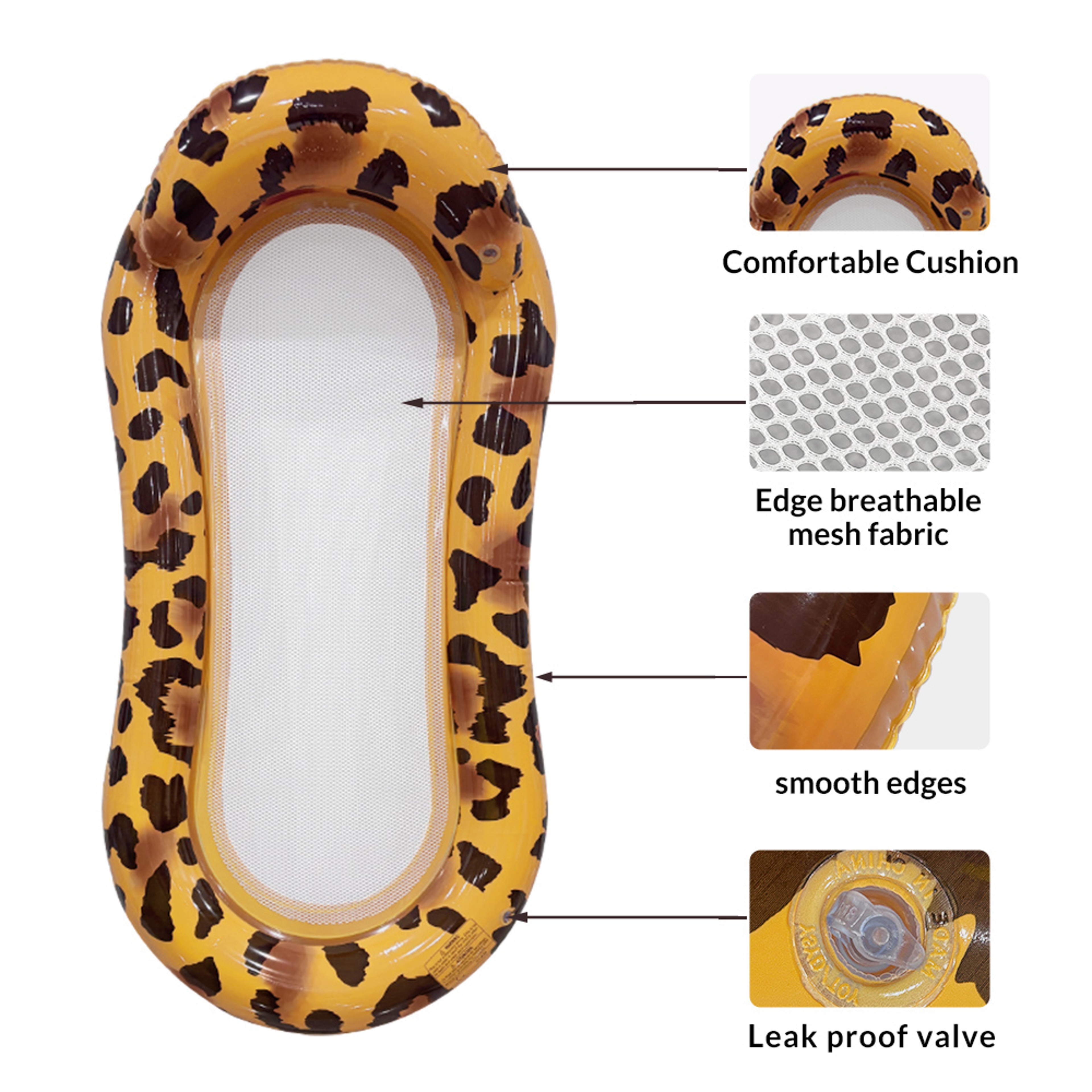 Inflatable Pool Float Floating Lounge Chair For Beach Lake And Pool Relaxation 5