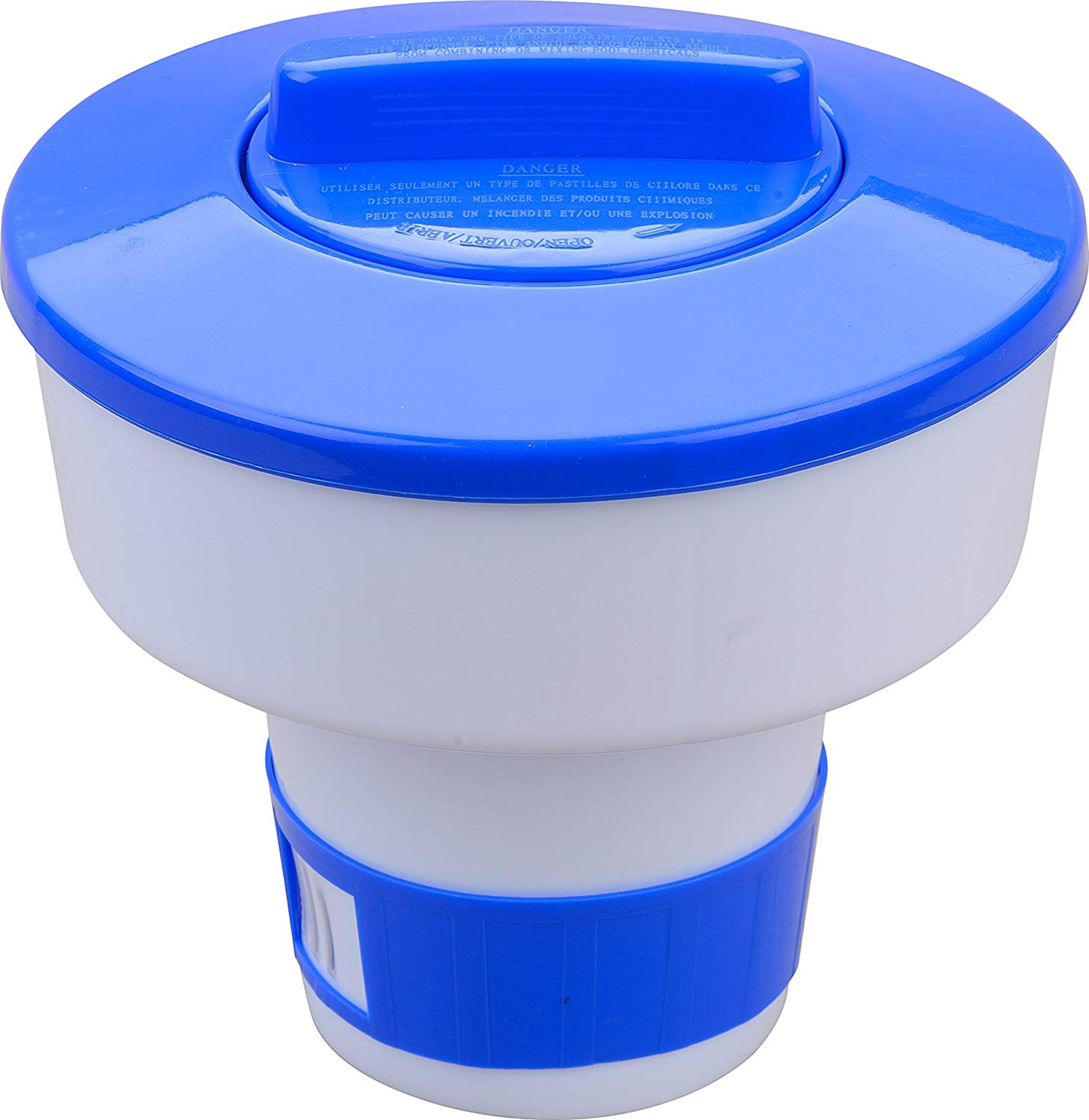 Floating Chlorine Dispenser For Pools With Adjustable Pool Chemical Floater Tablet Holder 6