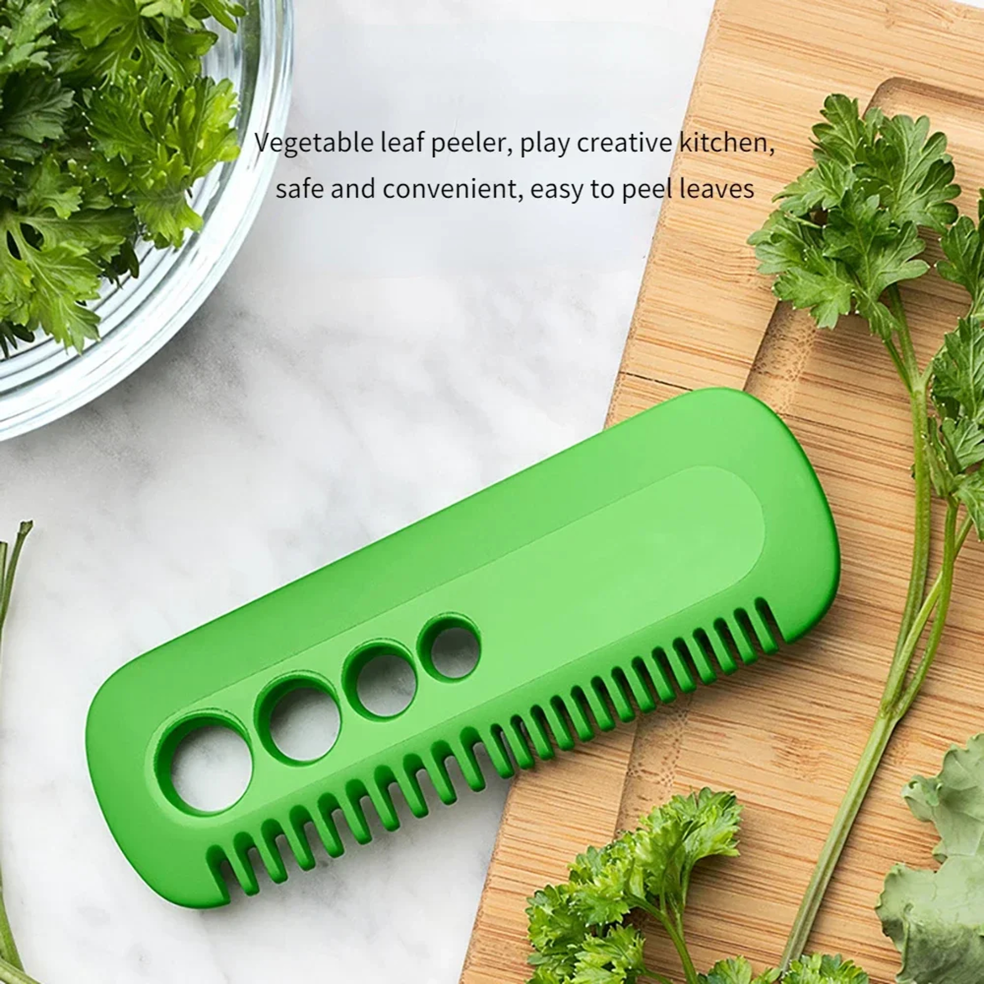 Multifunction Herb Stripper Kitchen Gadget Vegetable Leaf Remover Tool – view 2