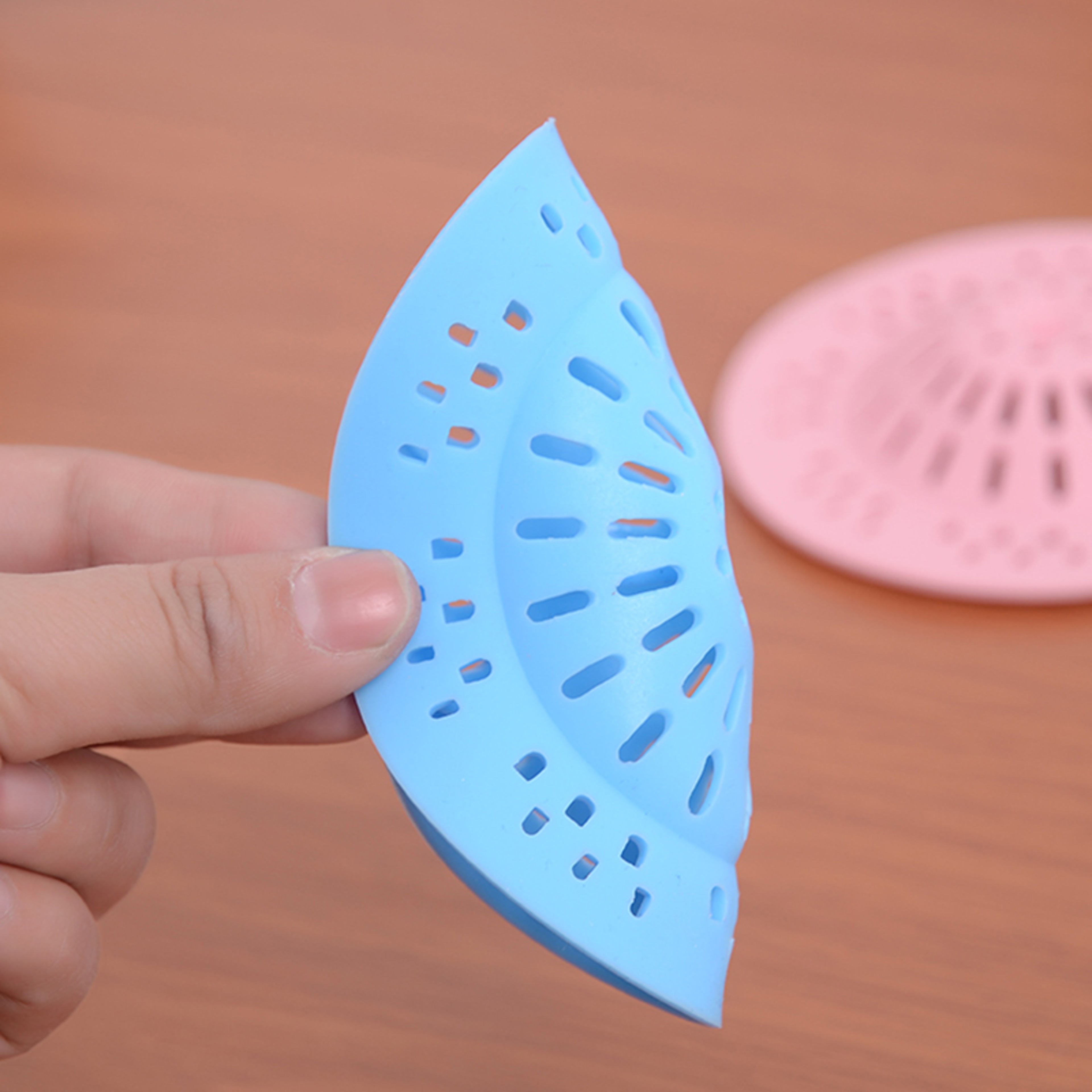 Silicone Drain Strainer Anti Clog Sink Drain Hair Catcher for Kitchen and Bathroom – view 3