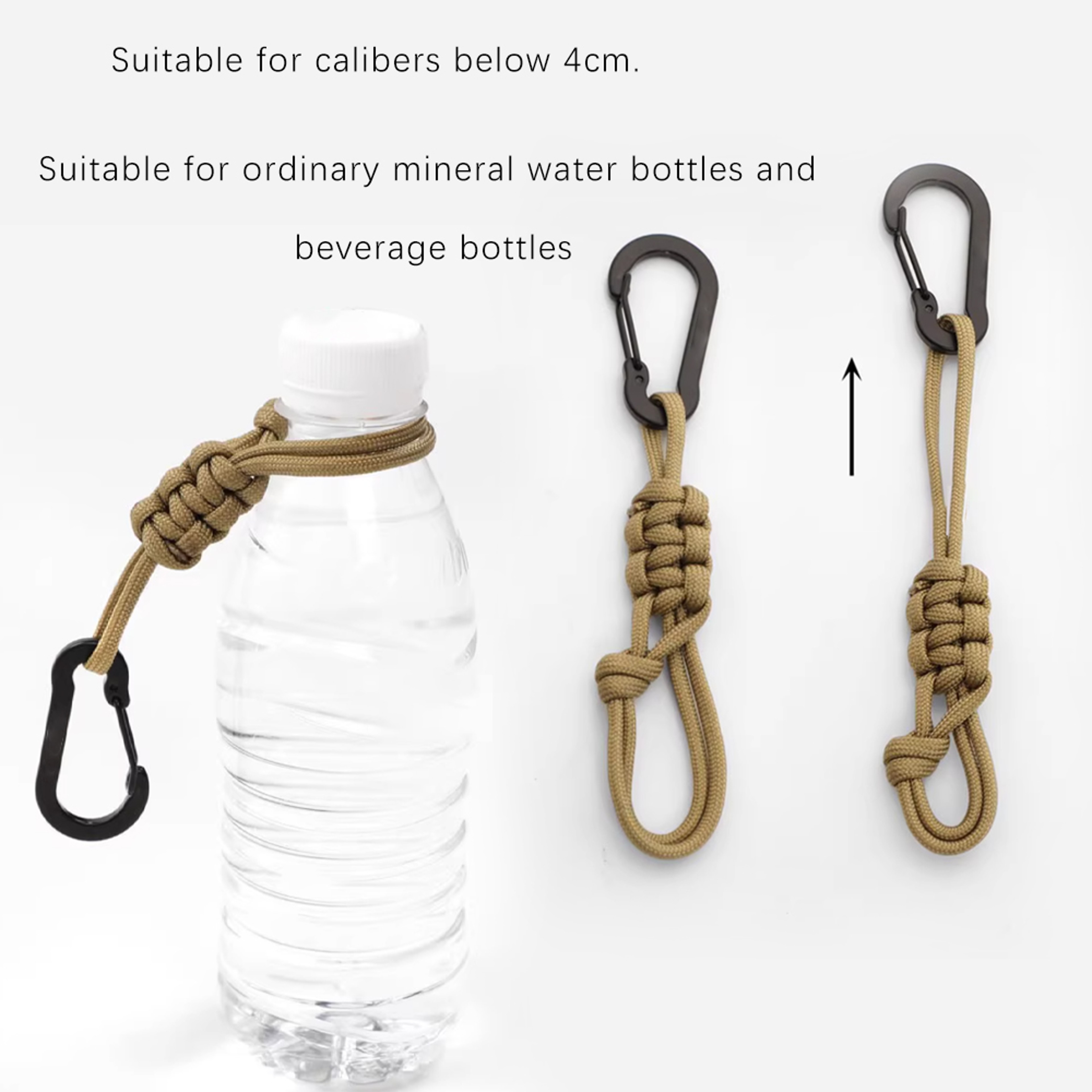 AdventureClip Water Bottle Holder Clip for Backpack with Bottle Buckle & Outdoor Gear Hook – view 2
