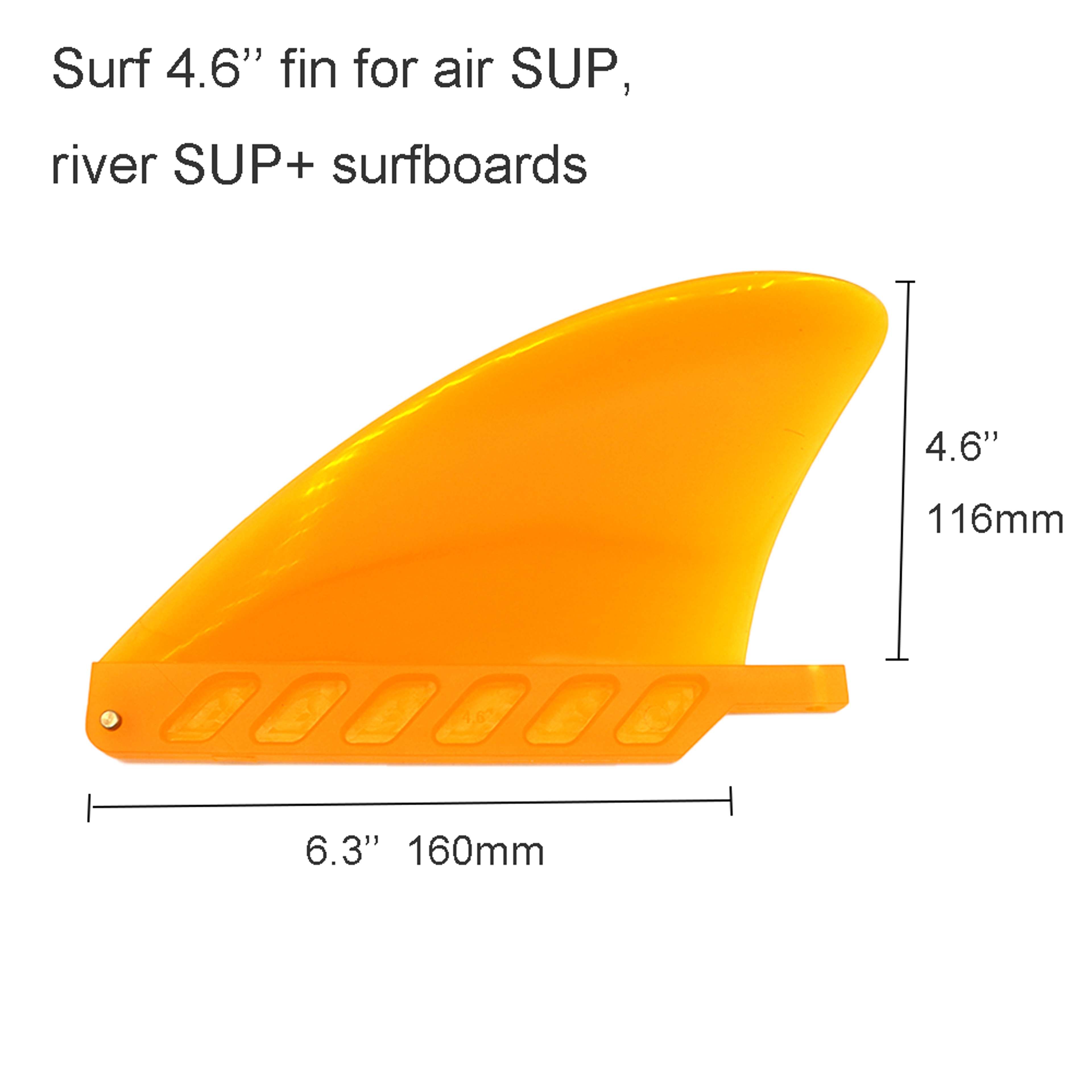 Soft Flex SUP Center Fin Eplacement Inflatable Paddle Board Fin With Screw 1
