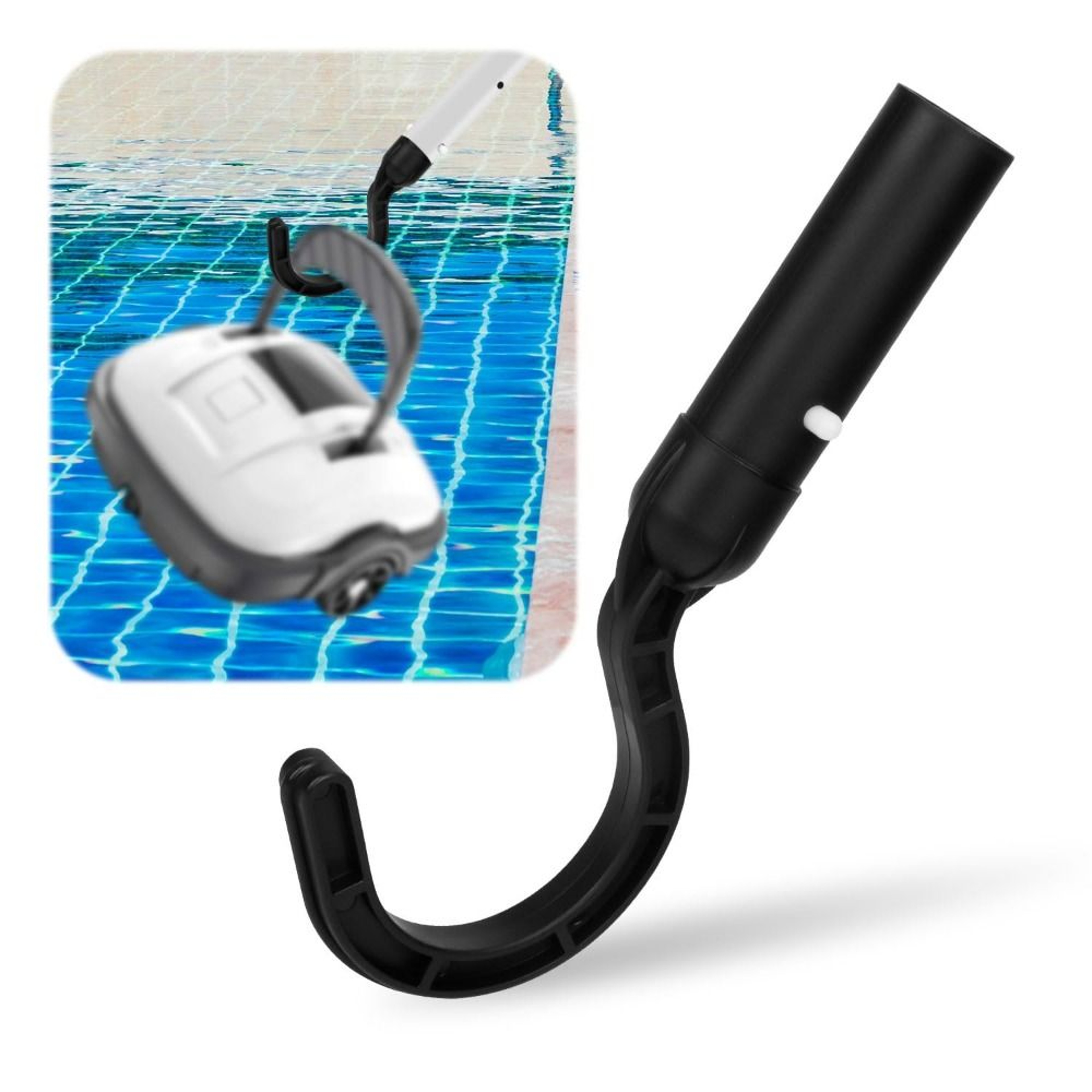 Robotic Pool Cleaner Hook for Telescopic Poles Durable Pool Robot Replacement Accessory – view 1