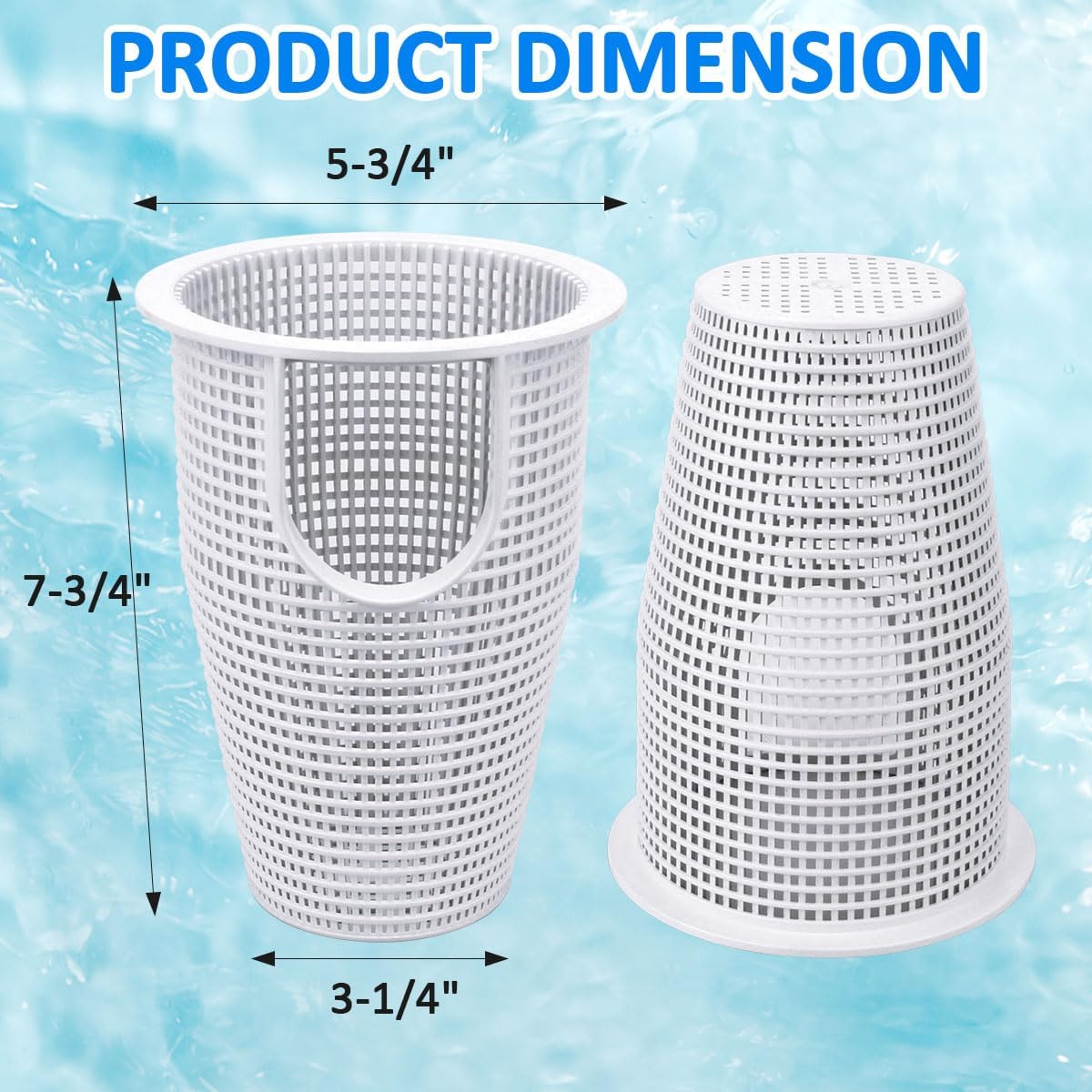 Universal Pool Skimmer Basket Replacement for Swimming Pool Pump Filter System – view 4