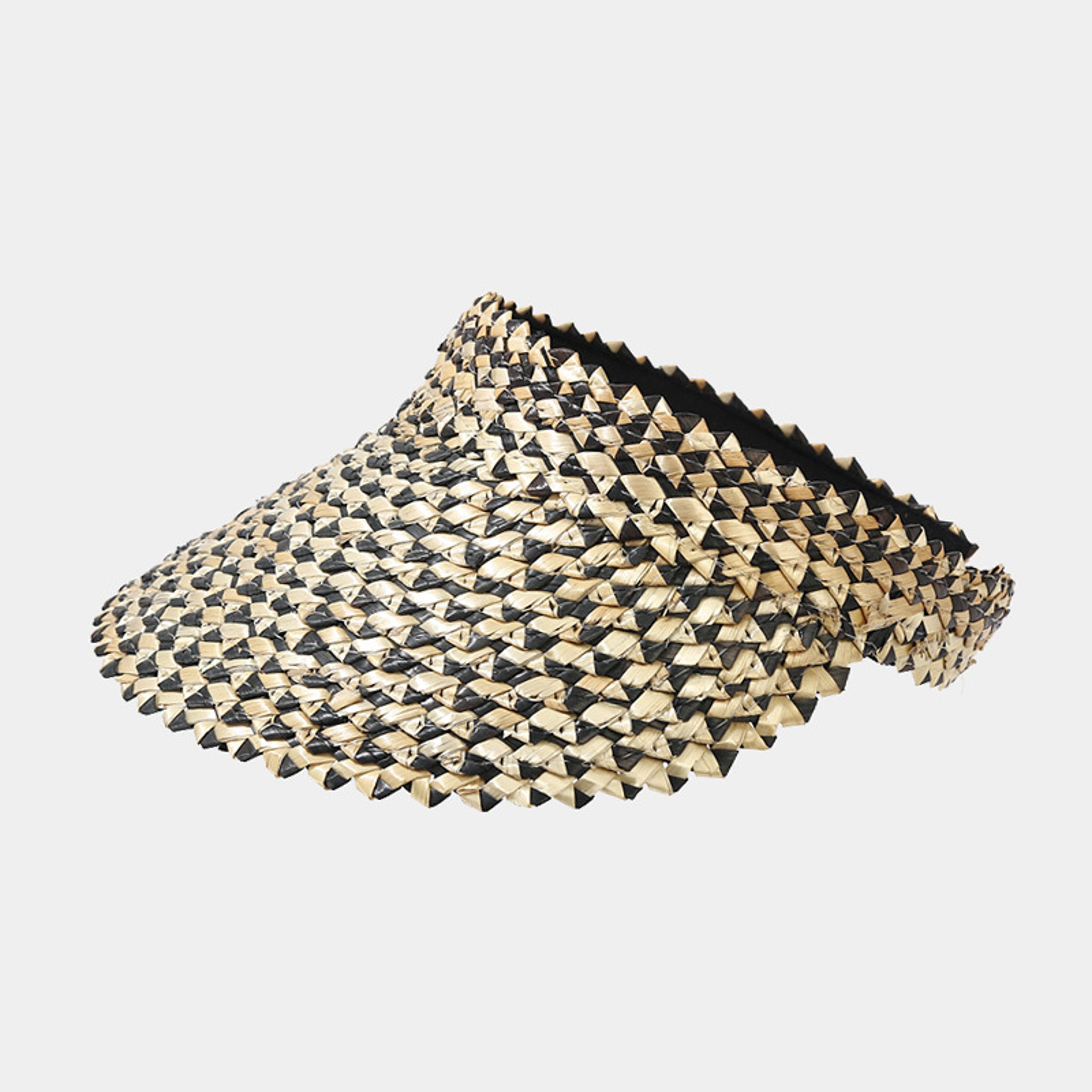 Handmade Straw Sun Hat For Women With Open Top Ponytail Design Beach Summer Visor 4