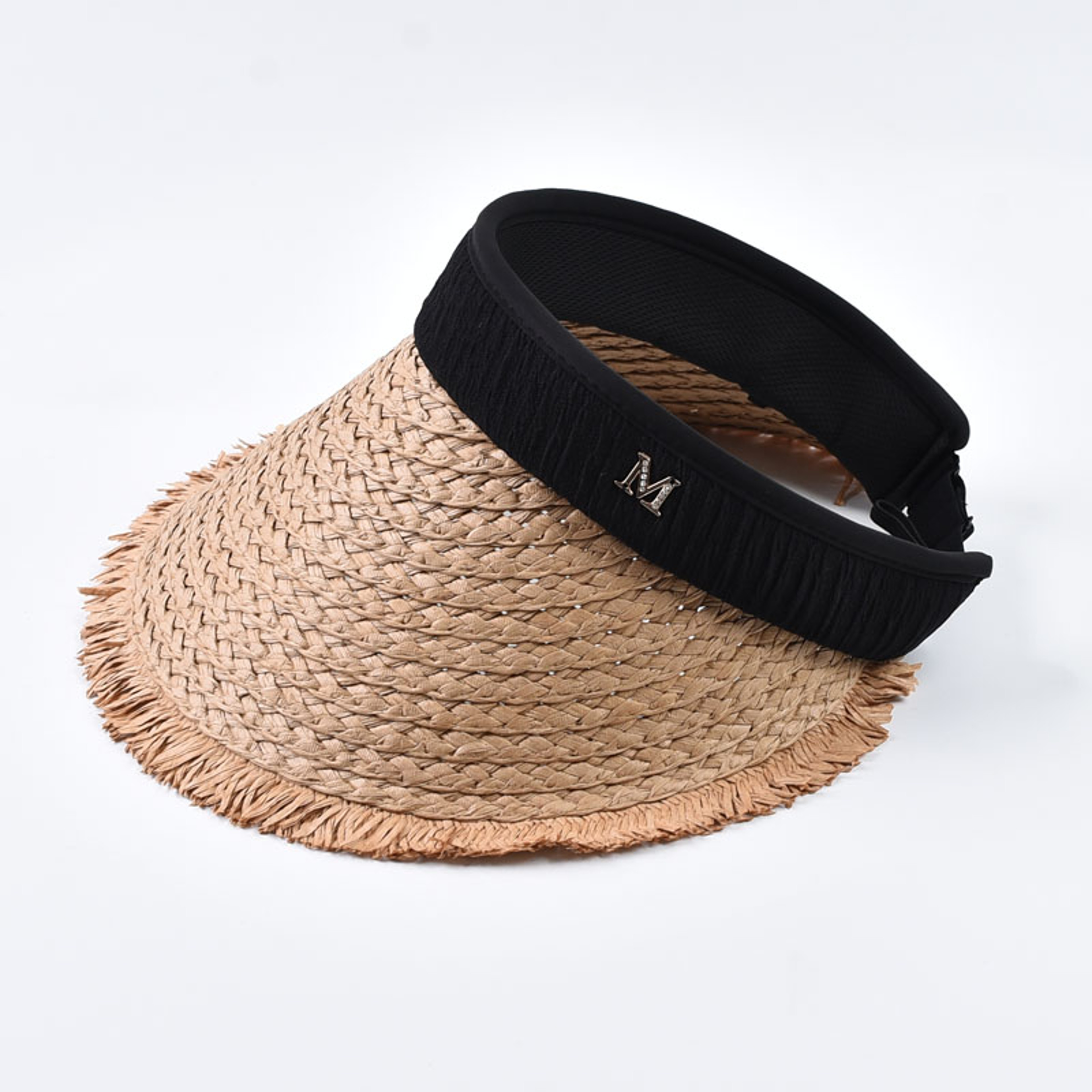 Wide Brim Sun Hat For Women Foldable Straw Visor With UV Protection For Beach  Travel 1