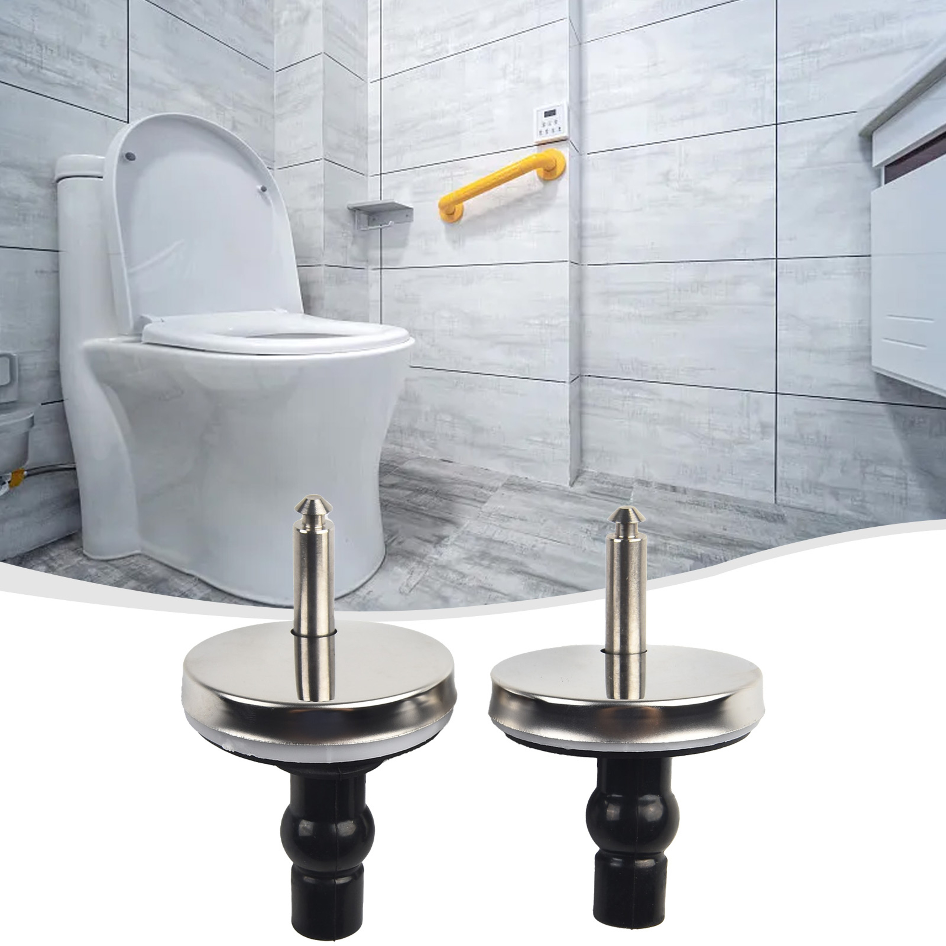 Soft Close Toilet Seat Hinges Top Fix Quick Release Replacement Kit – view 4