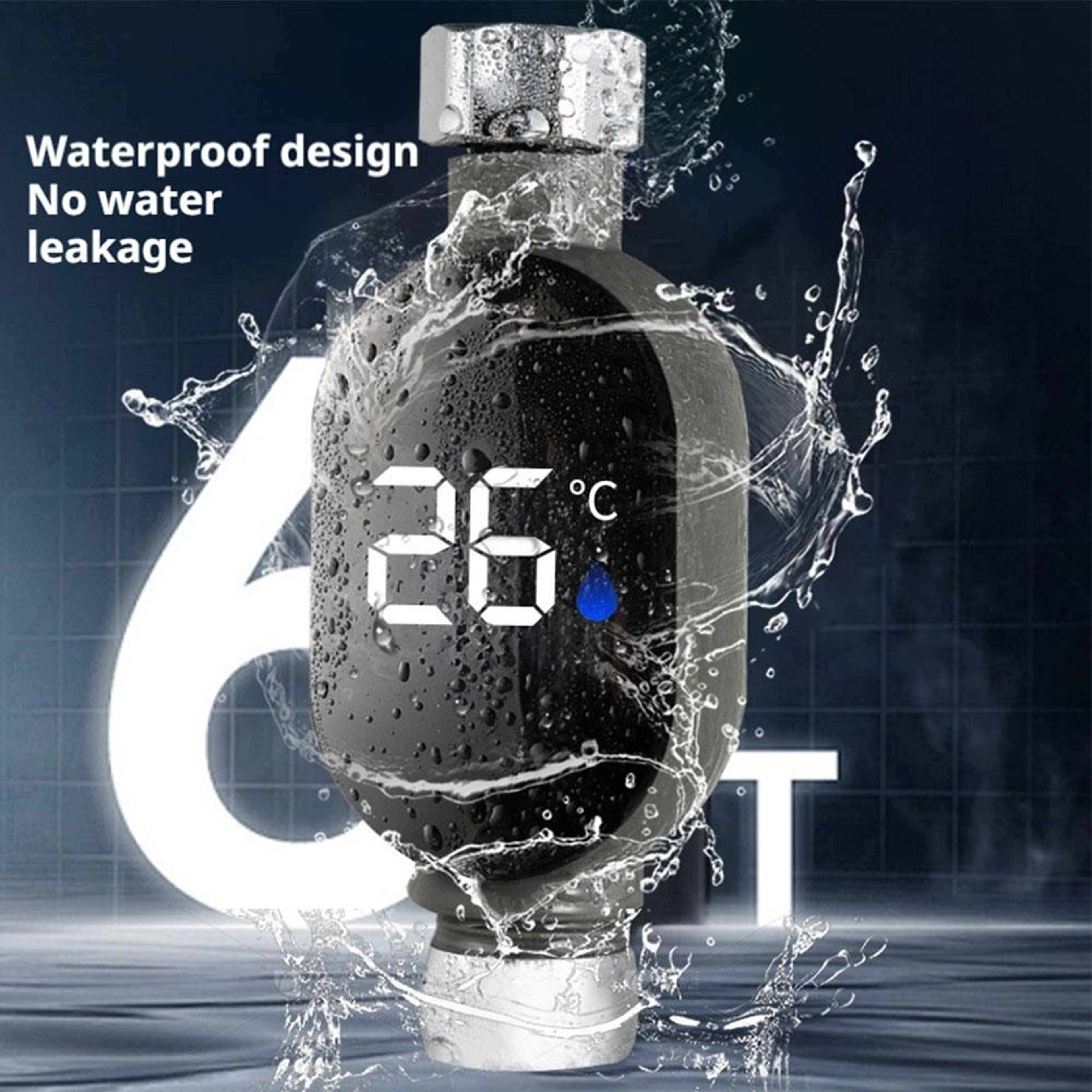 Smart Shower Thermometer With LED Display Digital Water Temperature Meter For Safe Bathing 4