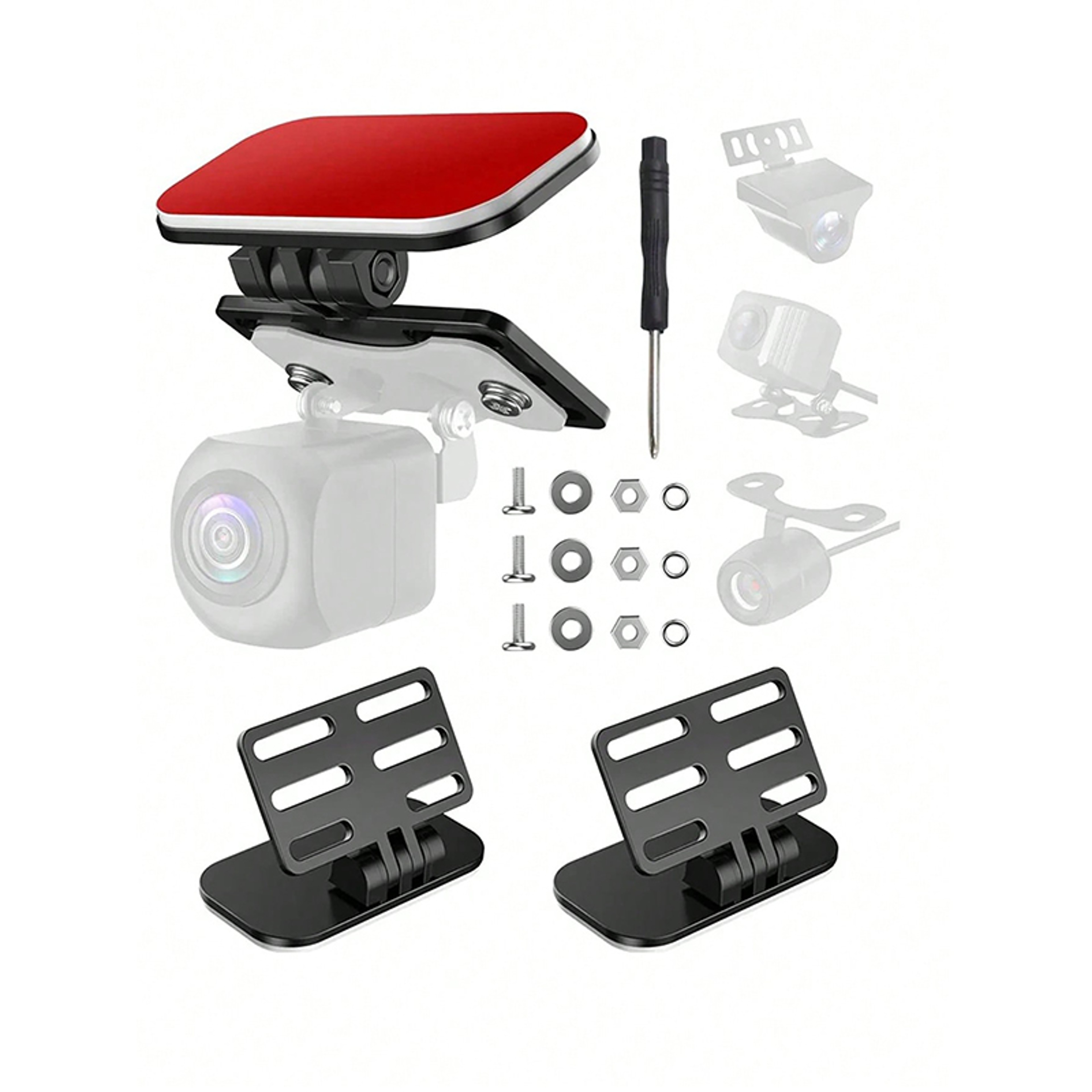 Universal Rear View Camera Mount Adjustable Adhesive Dash Cam Mount Bracket for Cars – view 4