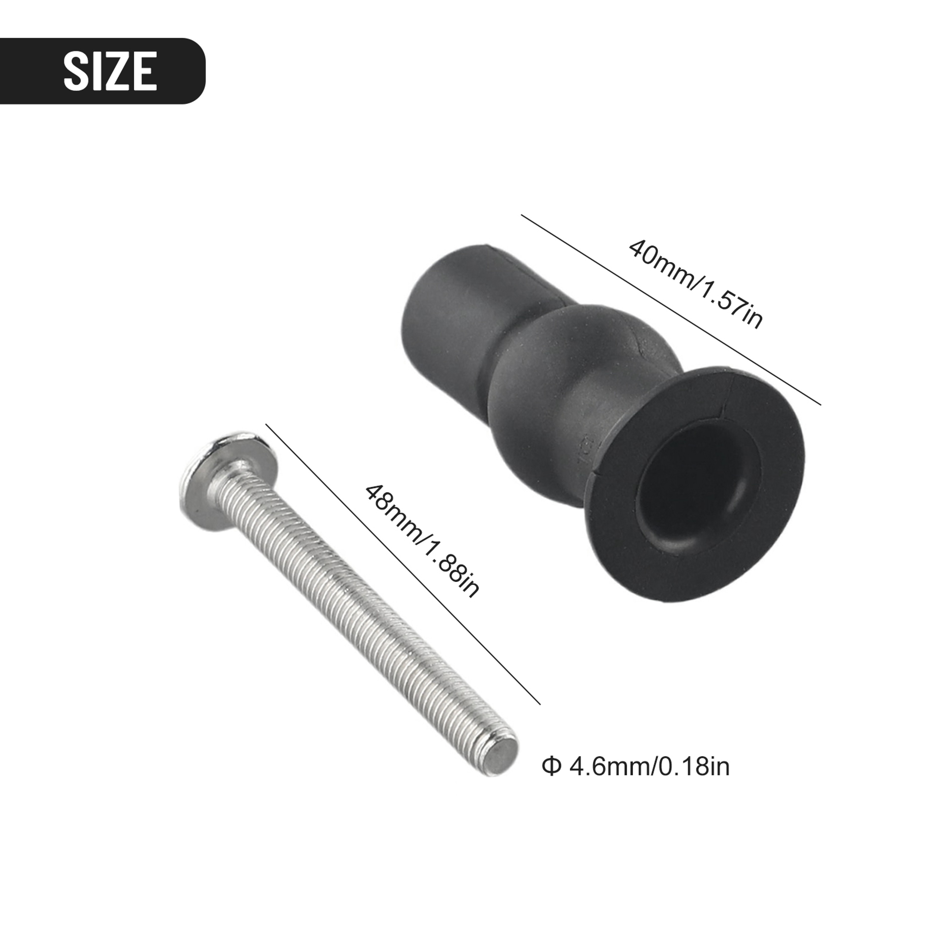 Universal Toilet Seat Hinge Fixings Top Fix Toilet Seat Bolts Repair Kit 5