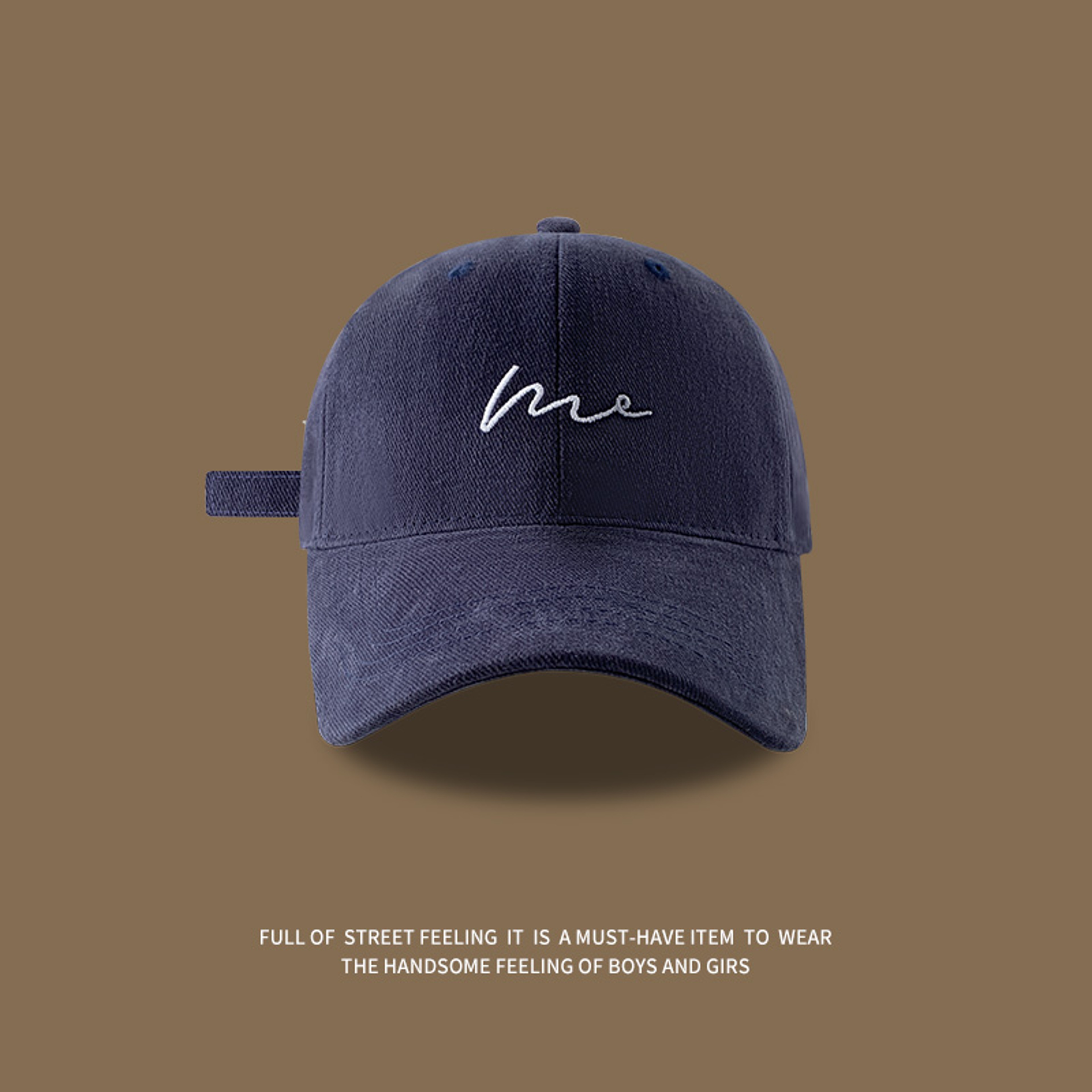 Face ID Embroidered Baseball Cap Adjustable Mens Duckbill Hat For Casual Everyday Style 1