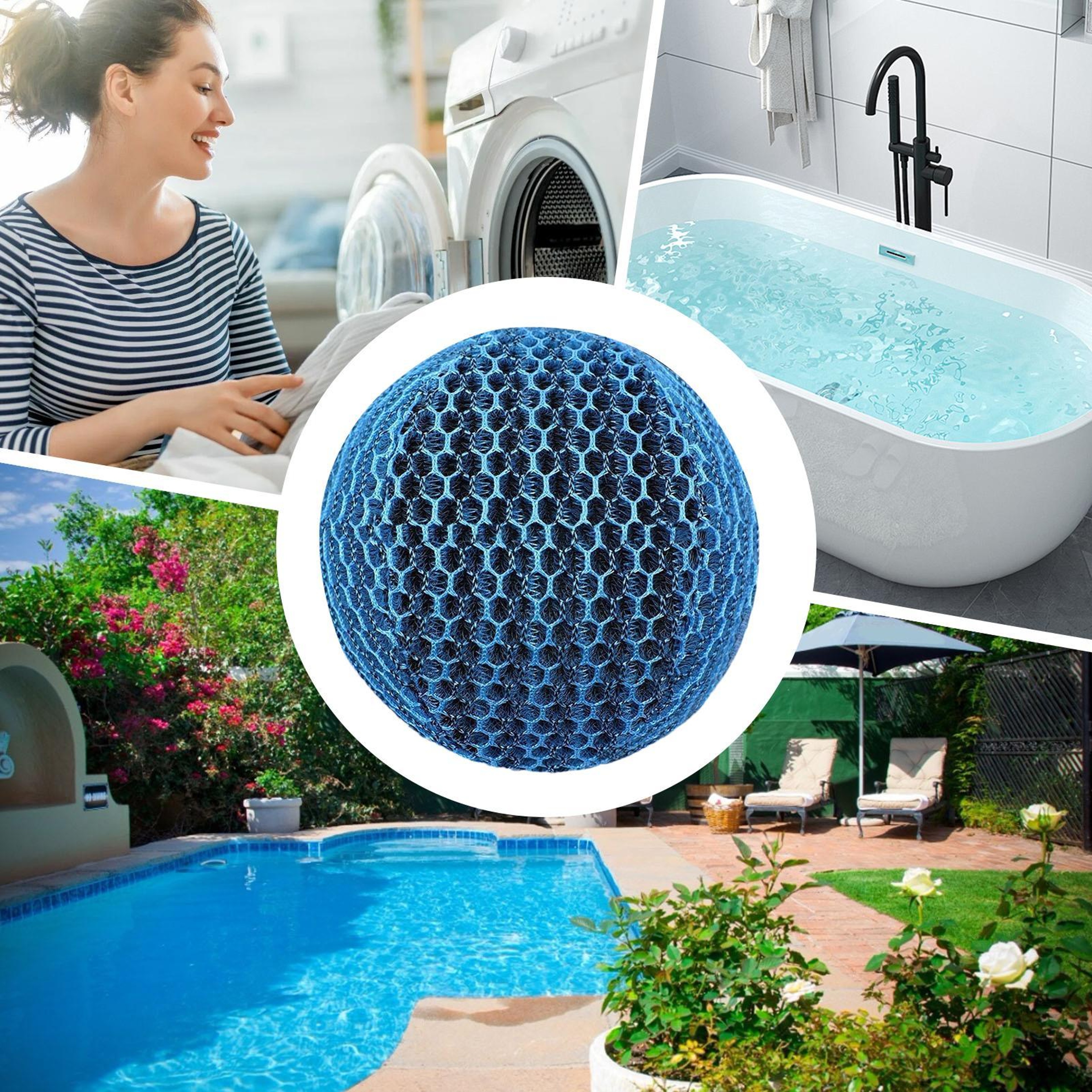 Hot Tub Scum Absorber Reusable Spa Oil Absorber Ball For Pools  Spas 0