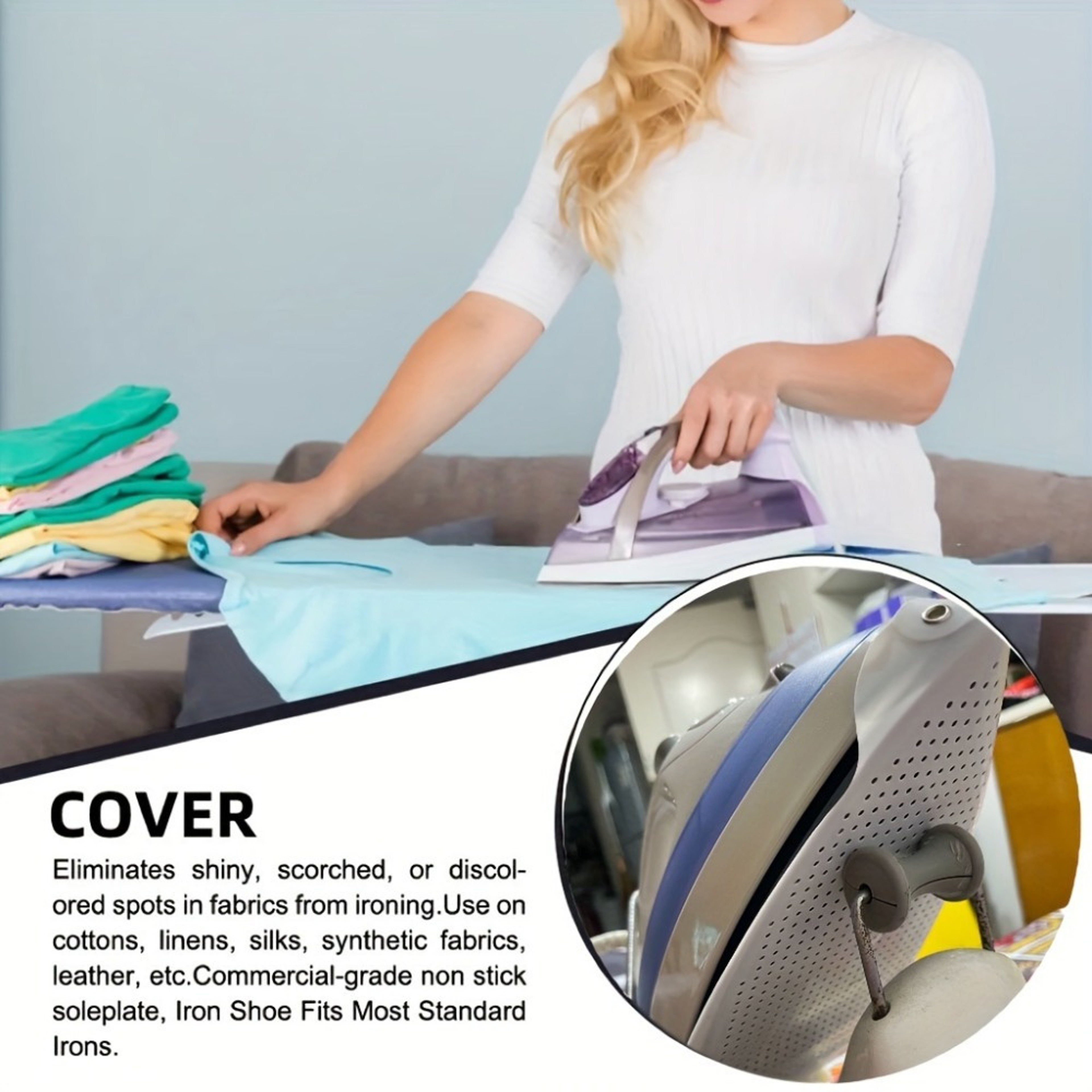 Universal Iron Sole Cover Non Stick Iron Shoe Protector For Safe Smooth Ironing 2