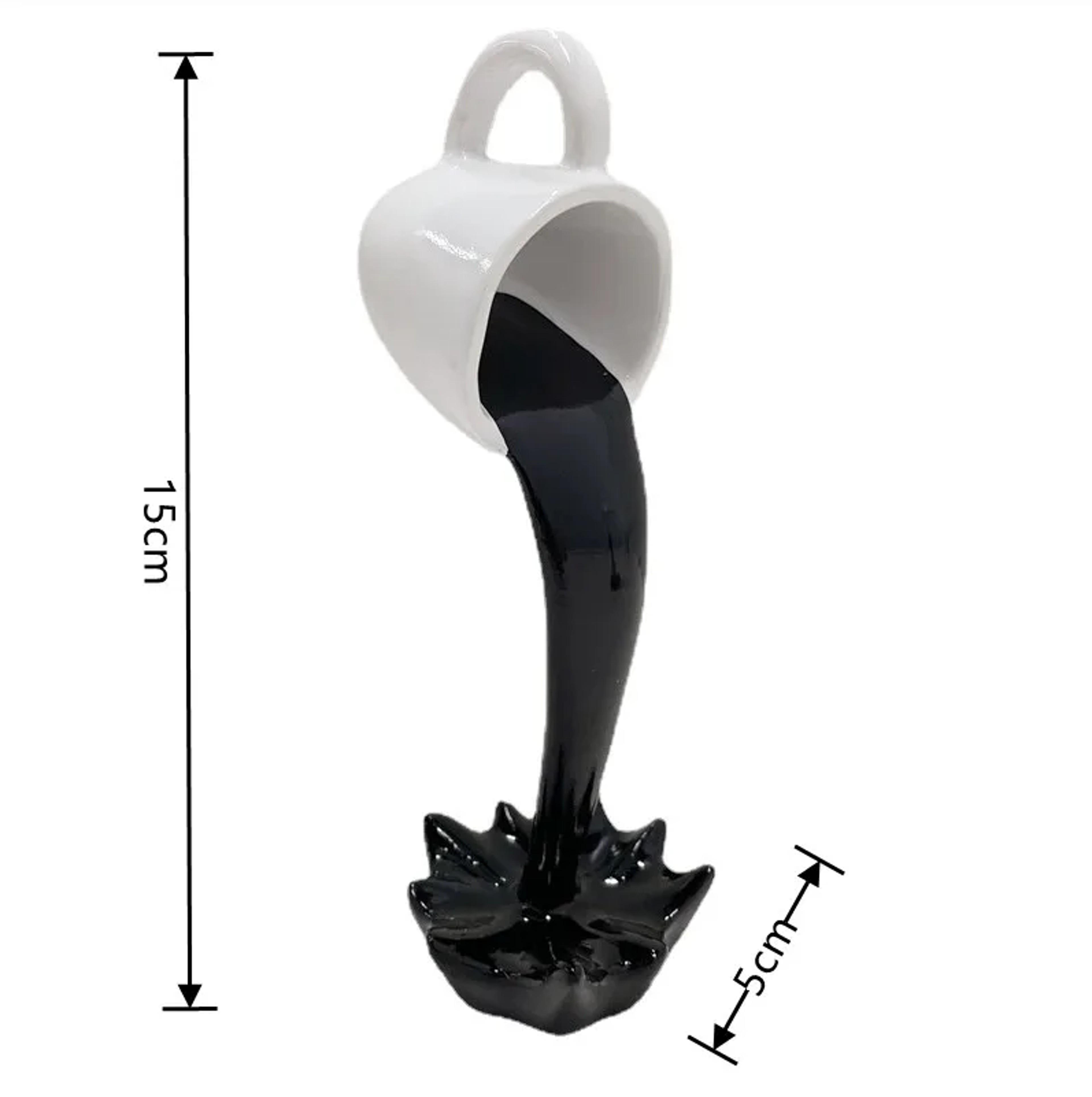 Floating Coffee Cup Sculpture Magic Pouring Coffee Decor For Kitchen  Coffee Bar 6