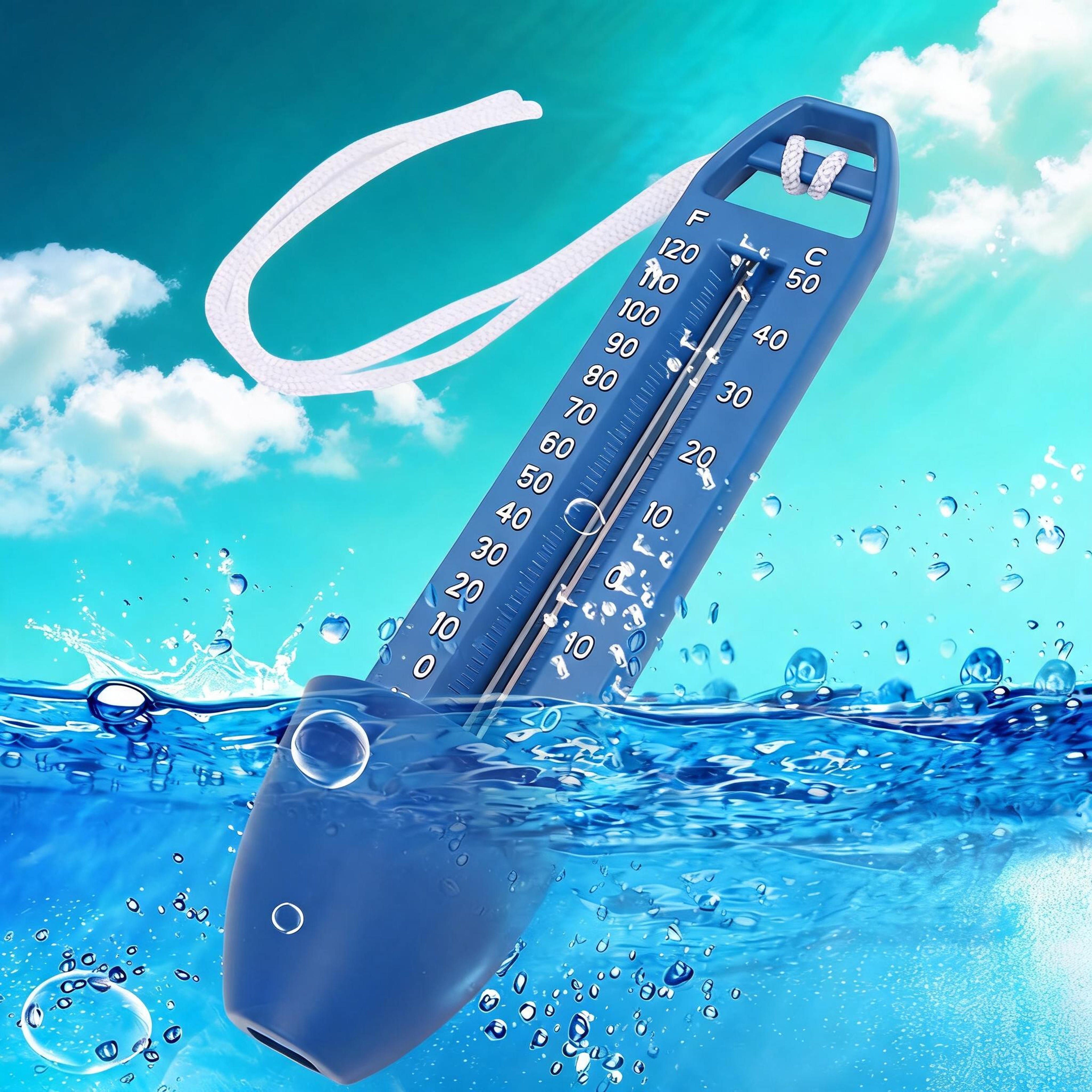 Floating Pool Thermometer Waterproof Pool Water Temperature Gauge For Spa  Hot Tub 2