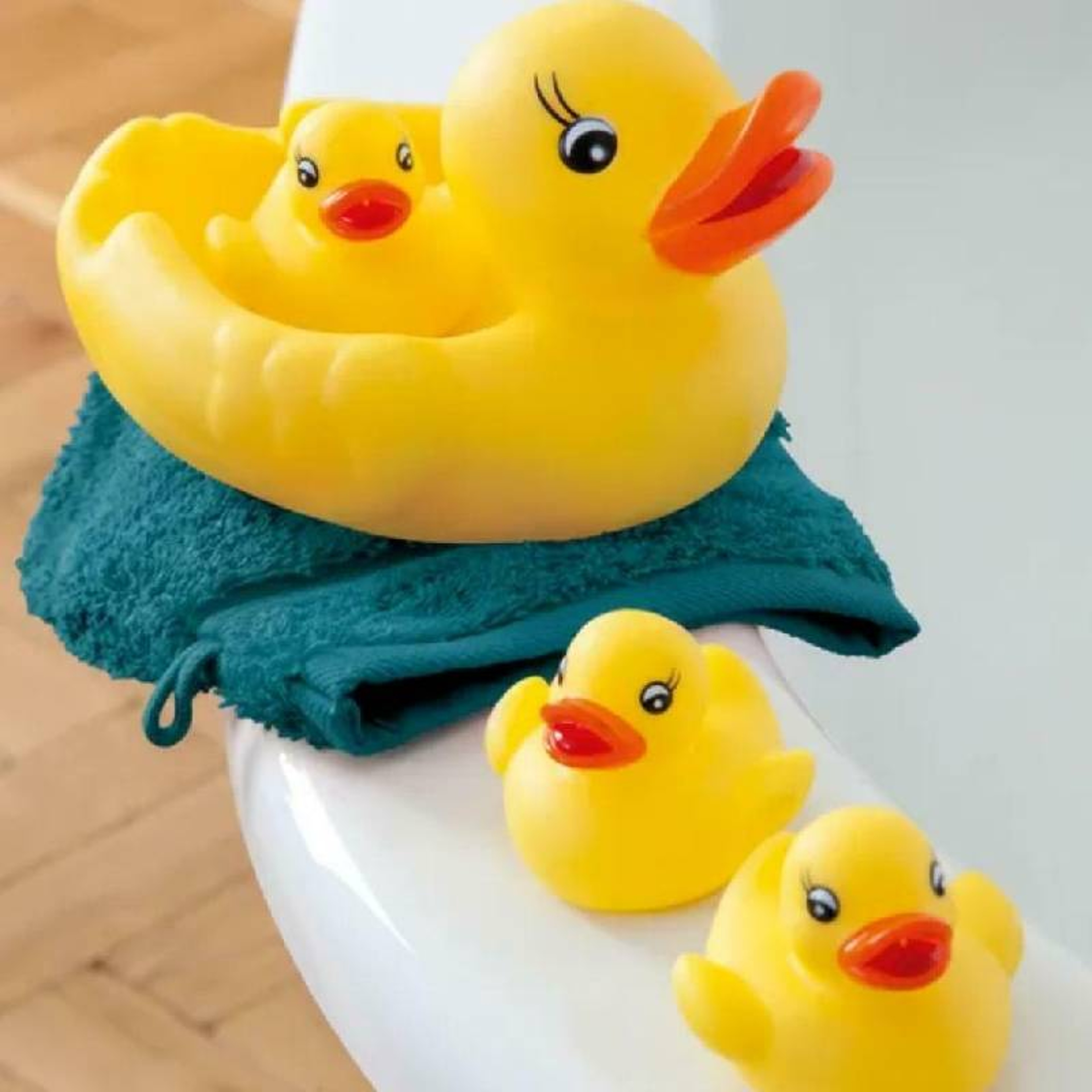 Rubber Duck Bath Toy Family Set For Toddlers Kids Baby Shower Gift 1