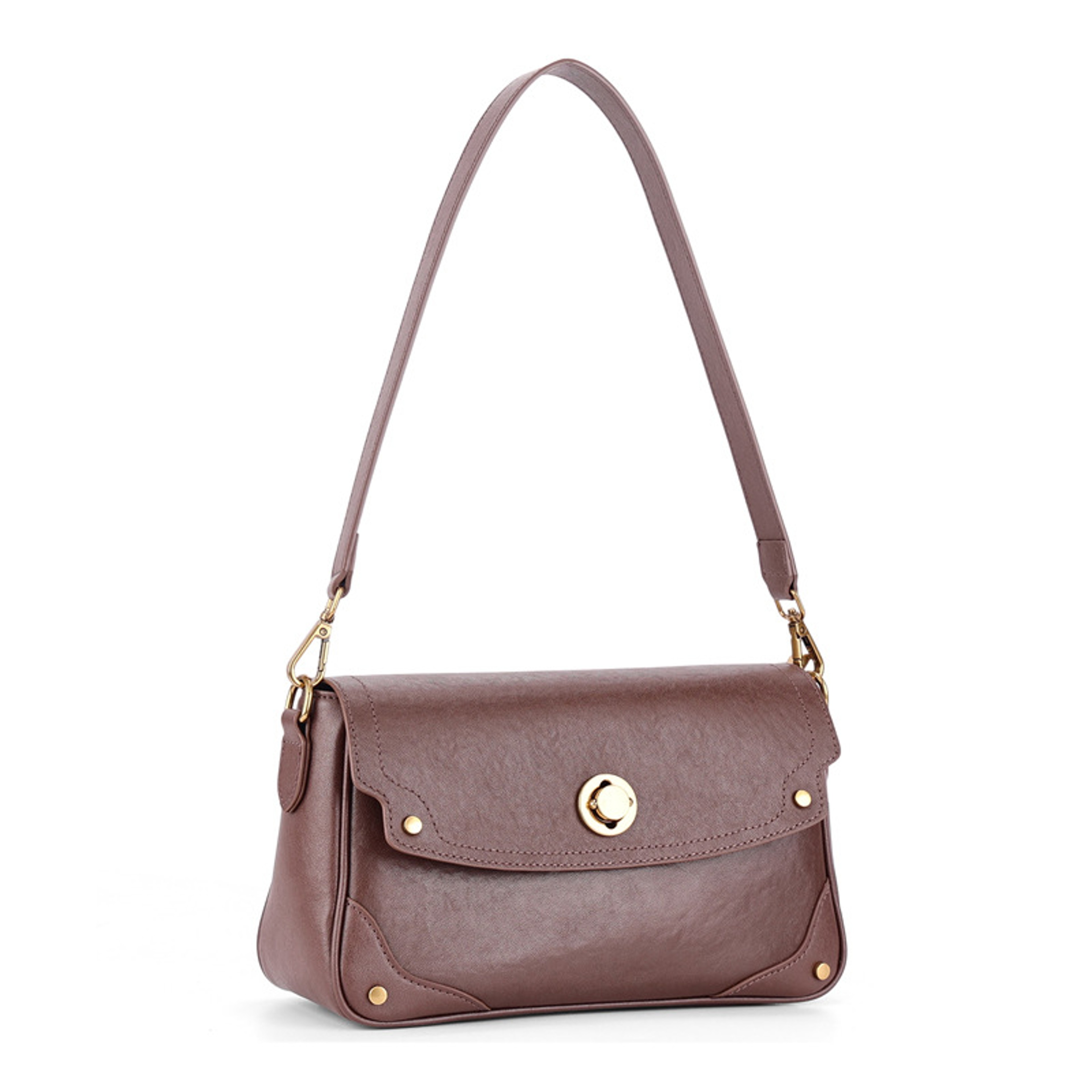 Vintage Genuine Leather Crossbody Bag For Women Vegetable Tanned Cowhide Shoulder Handbag 5