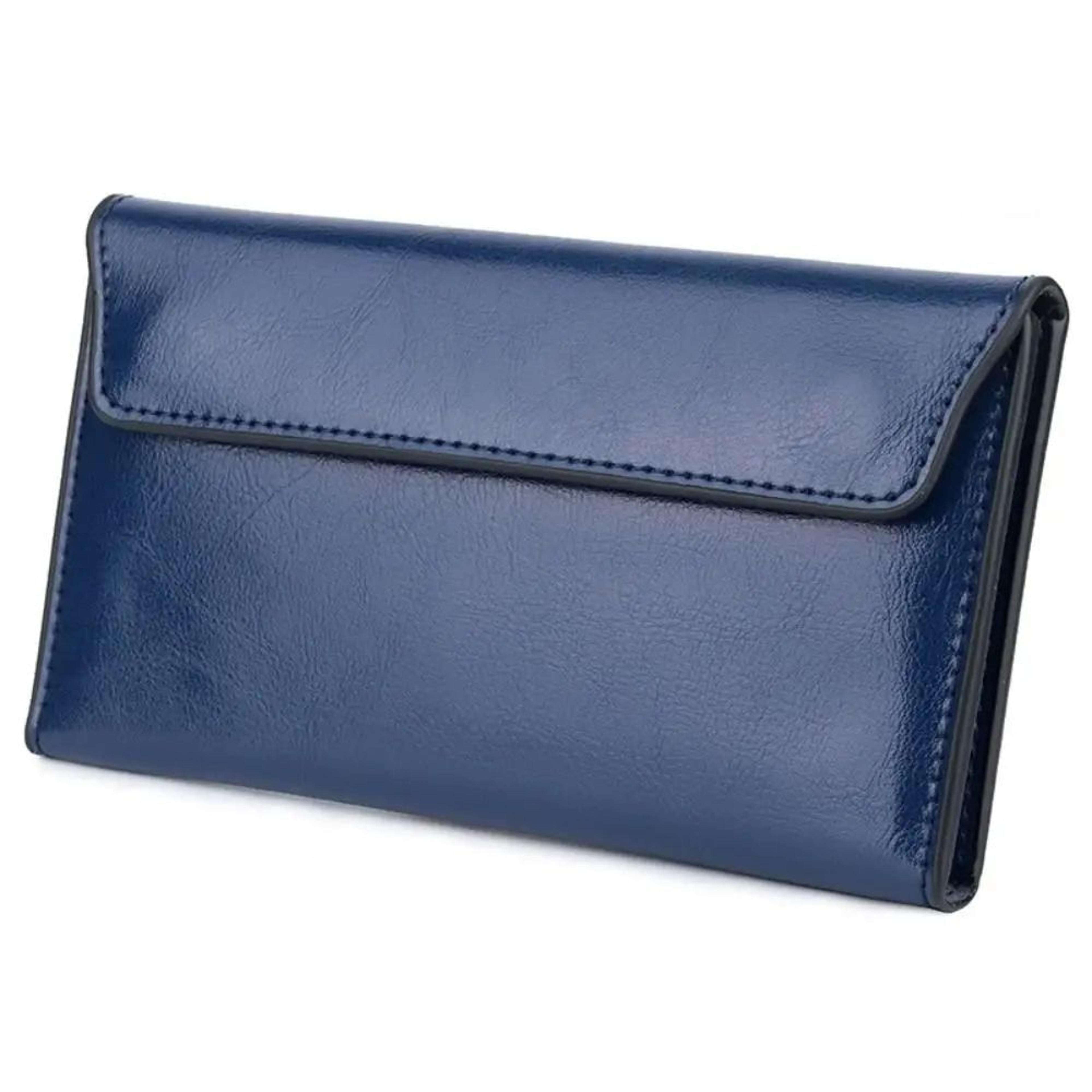 Slim Genuine Leather Women Long Wallet Large Capacity Coin Purse Clutch Bag 5