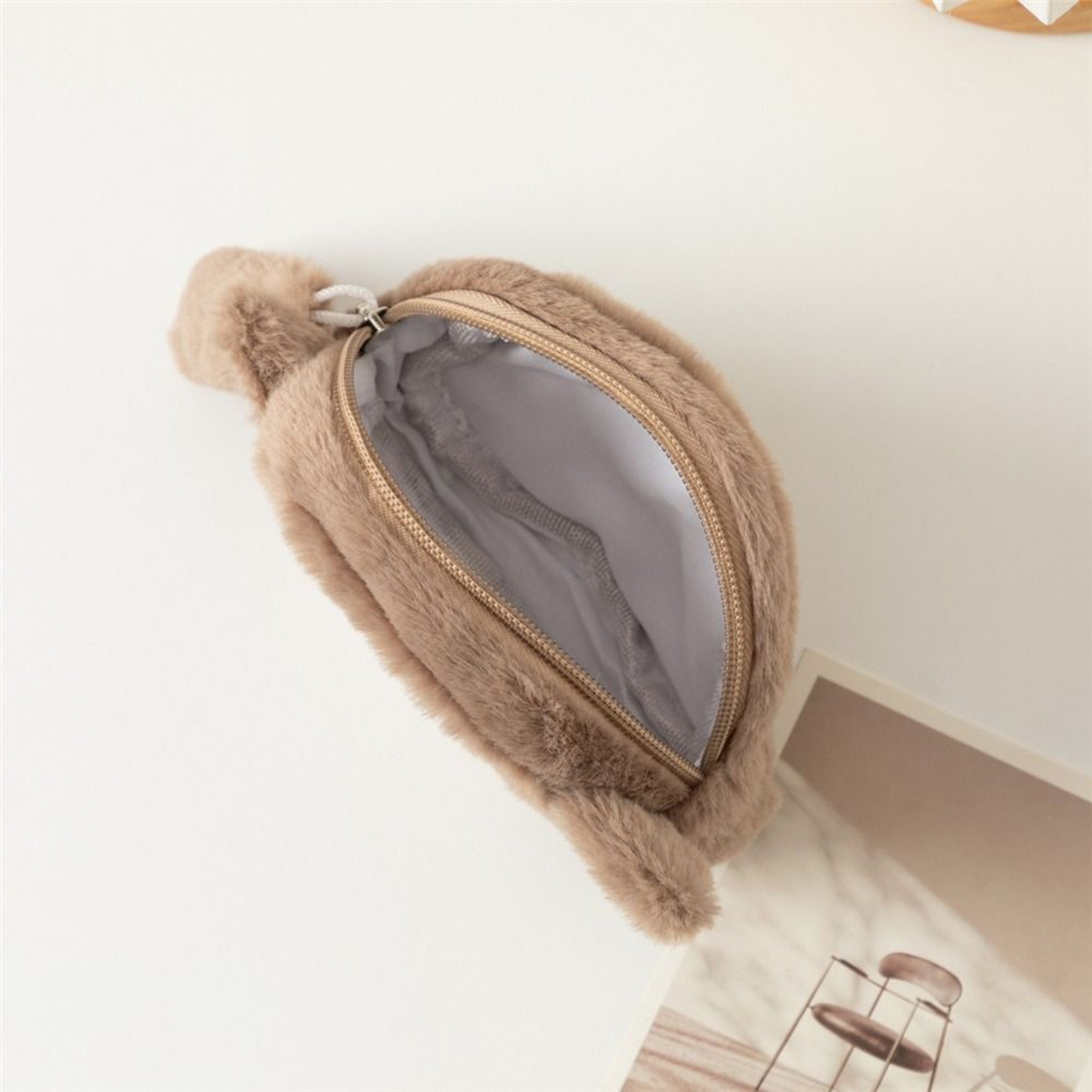 Cute Cat Coin Purse Plush Keychain Bag Mini Zipper Pouch For Kids And Daily Essentials 3