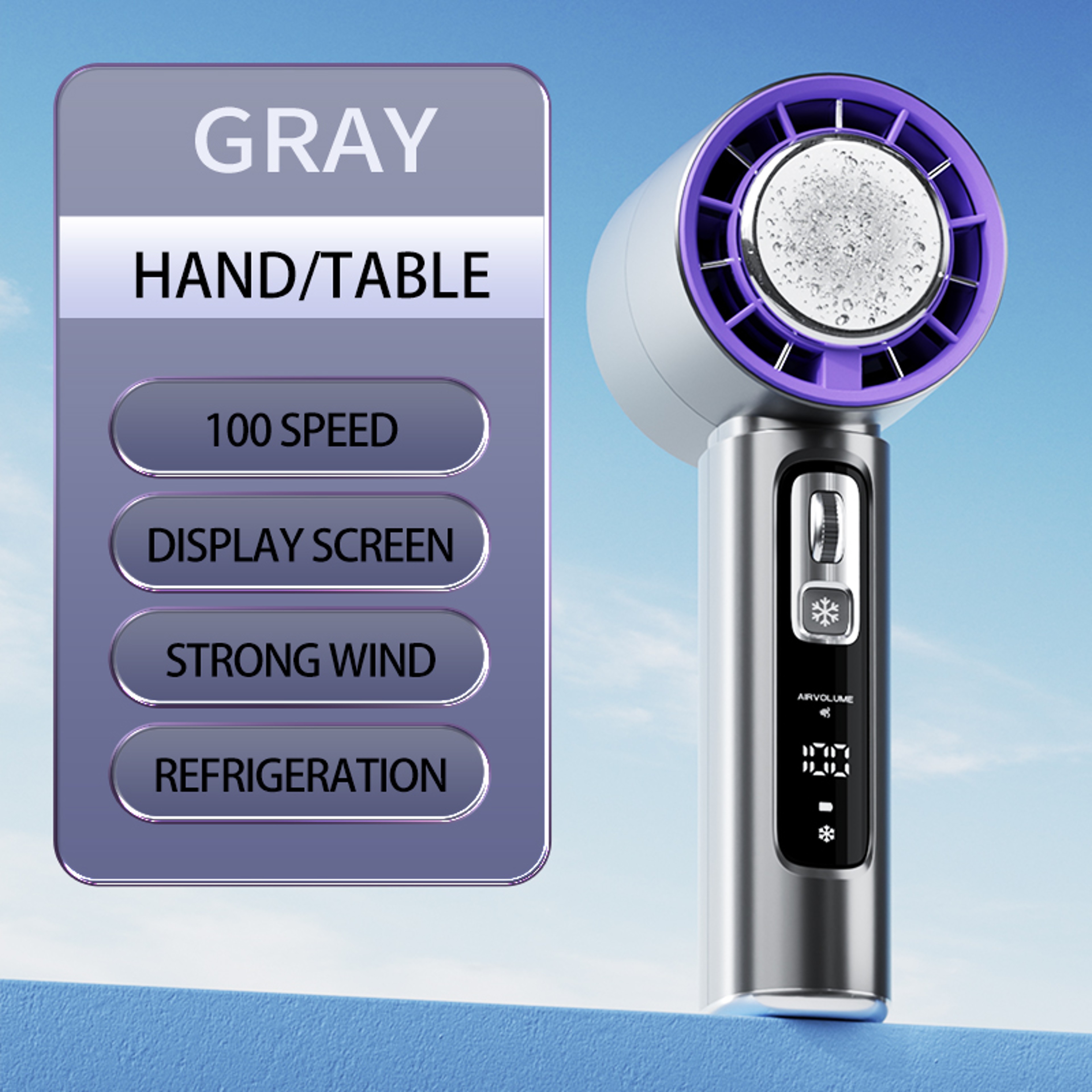 New Semiconductor Cooling Portable Handheld Fan Rechargeable Mini Fan – view 7