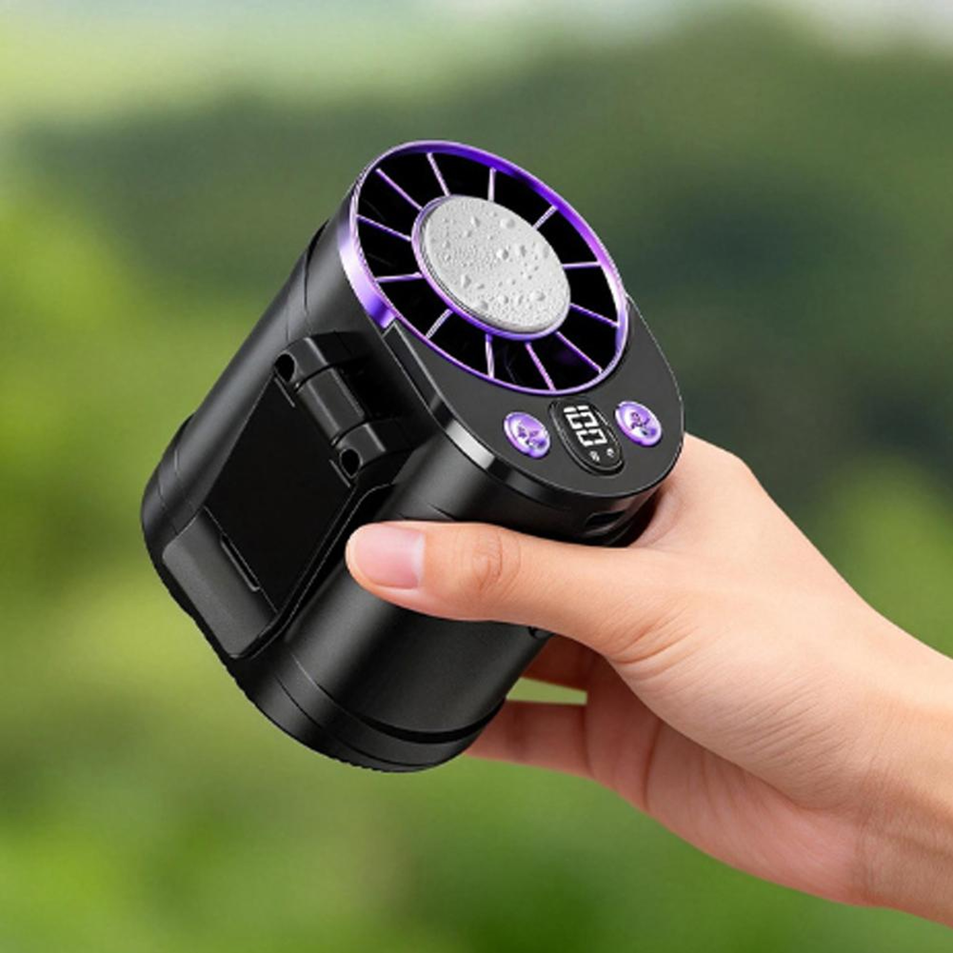 Portable Waist Cooling Fan Personal Air Conditioner With LED Display And 100 Speed Settings 0
