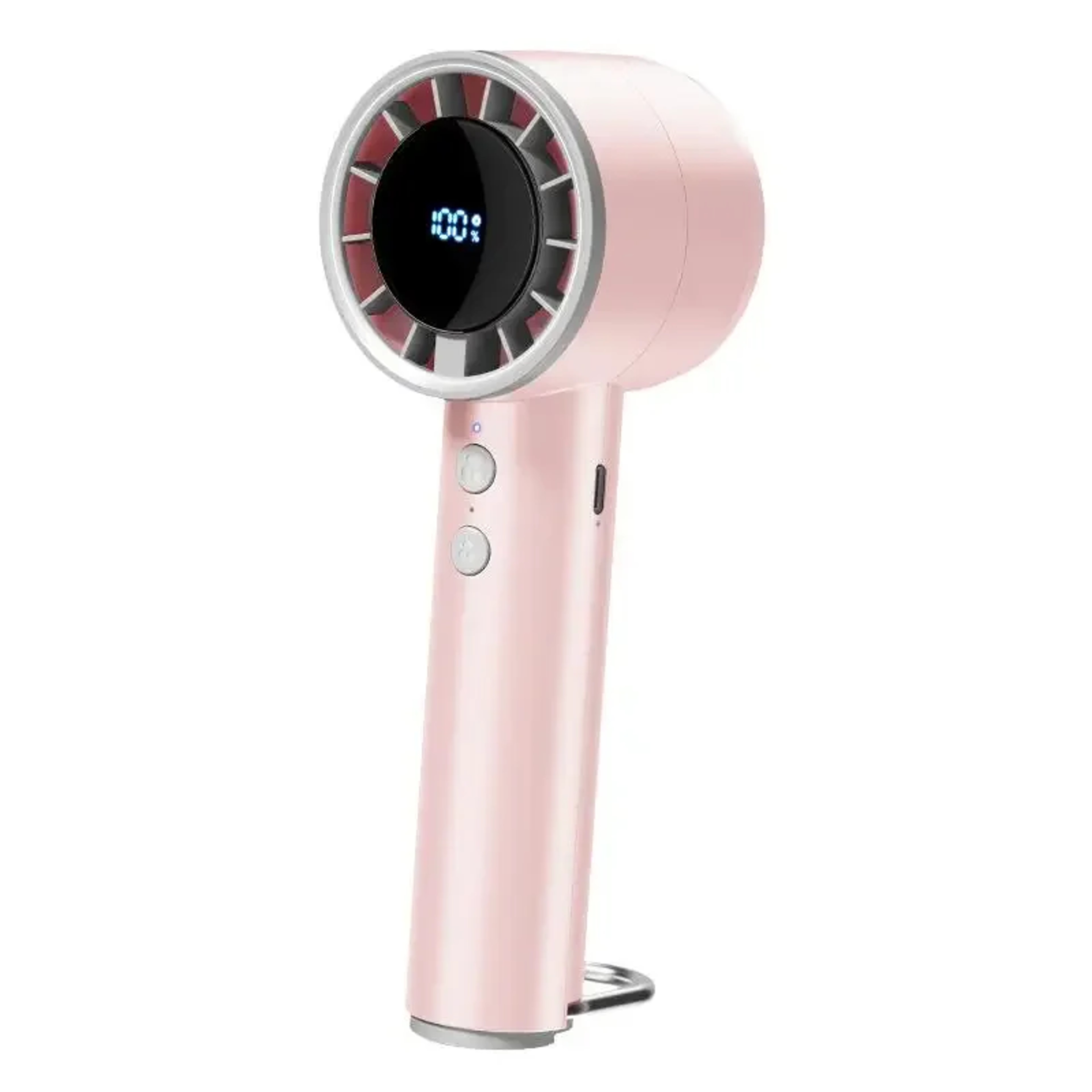 Portable Ice Pack Cooling Fan With LED Display USB Rechargeable Handheld Mini Air Conditioner 1