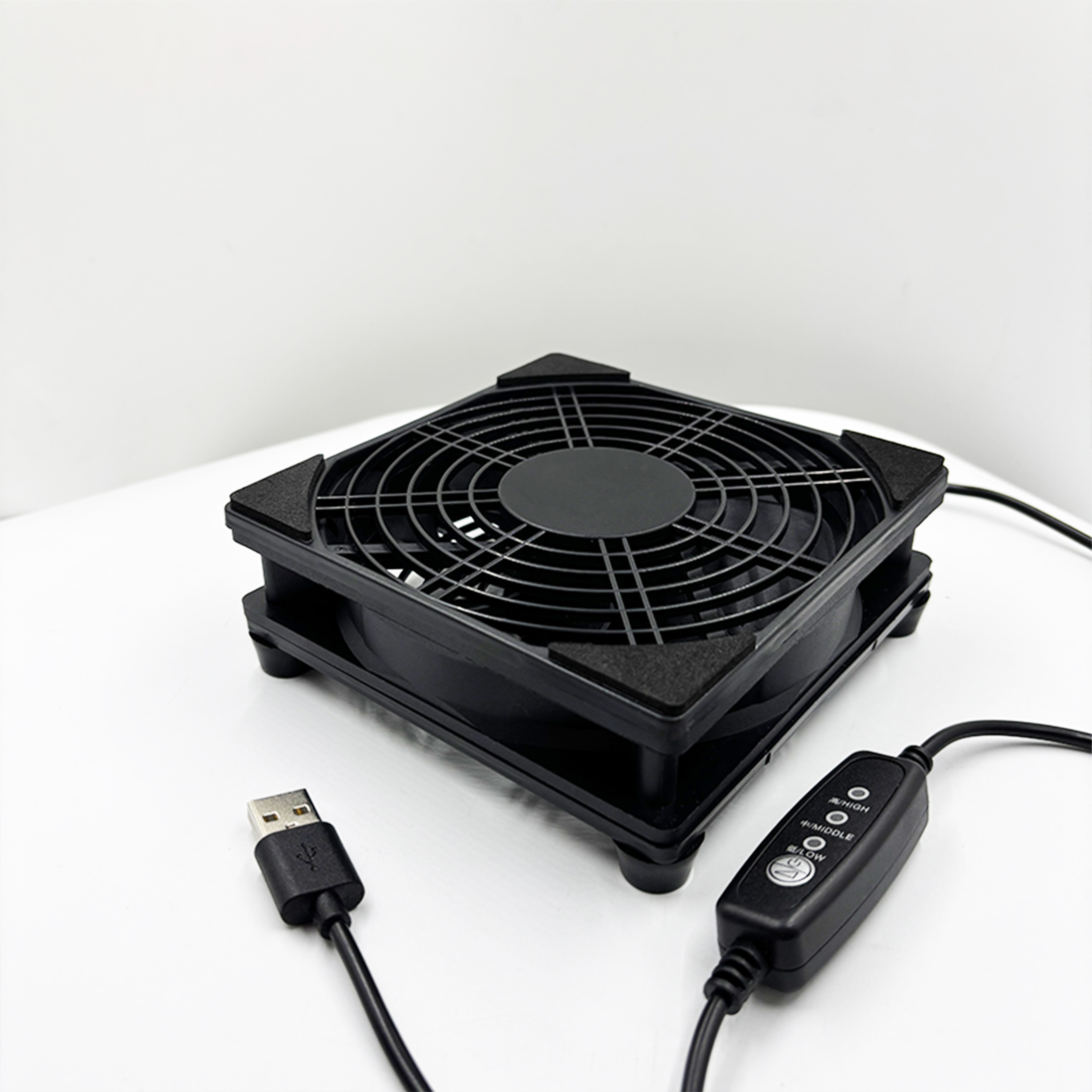 USB Cooling Fan With 3 Speed Control Silent 5V Adjustable Computer Fan 0