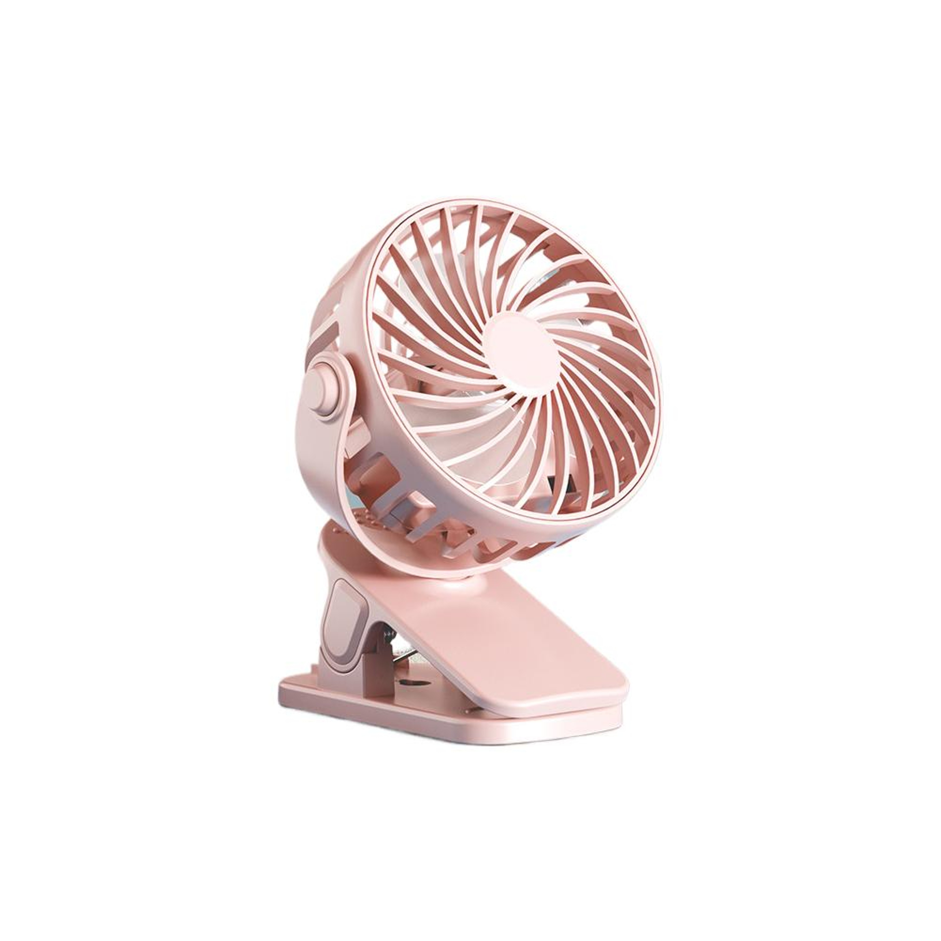 Portable USB Clip Fan With LED Light Quiet 3 Speed Rechargeable Desktop Fan 6