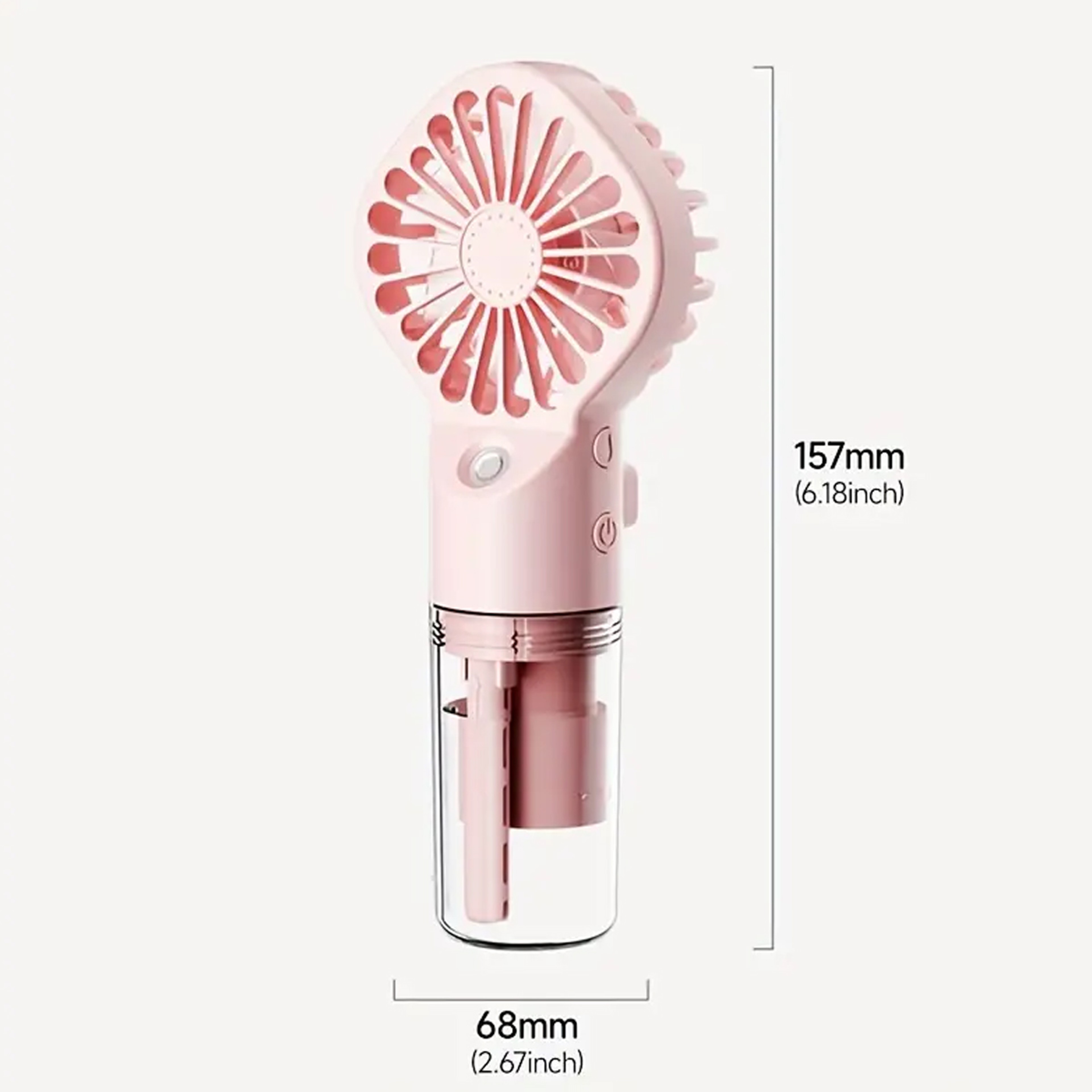 Handheld Mini Fan Portable Mist Cooler Rechargeable USB Fan With Cooling Spray Humidifier 8