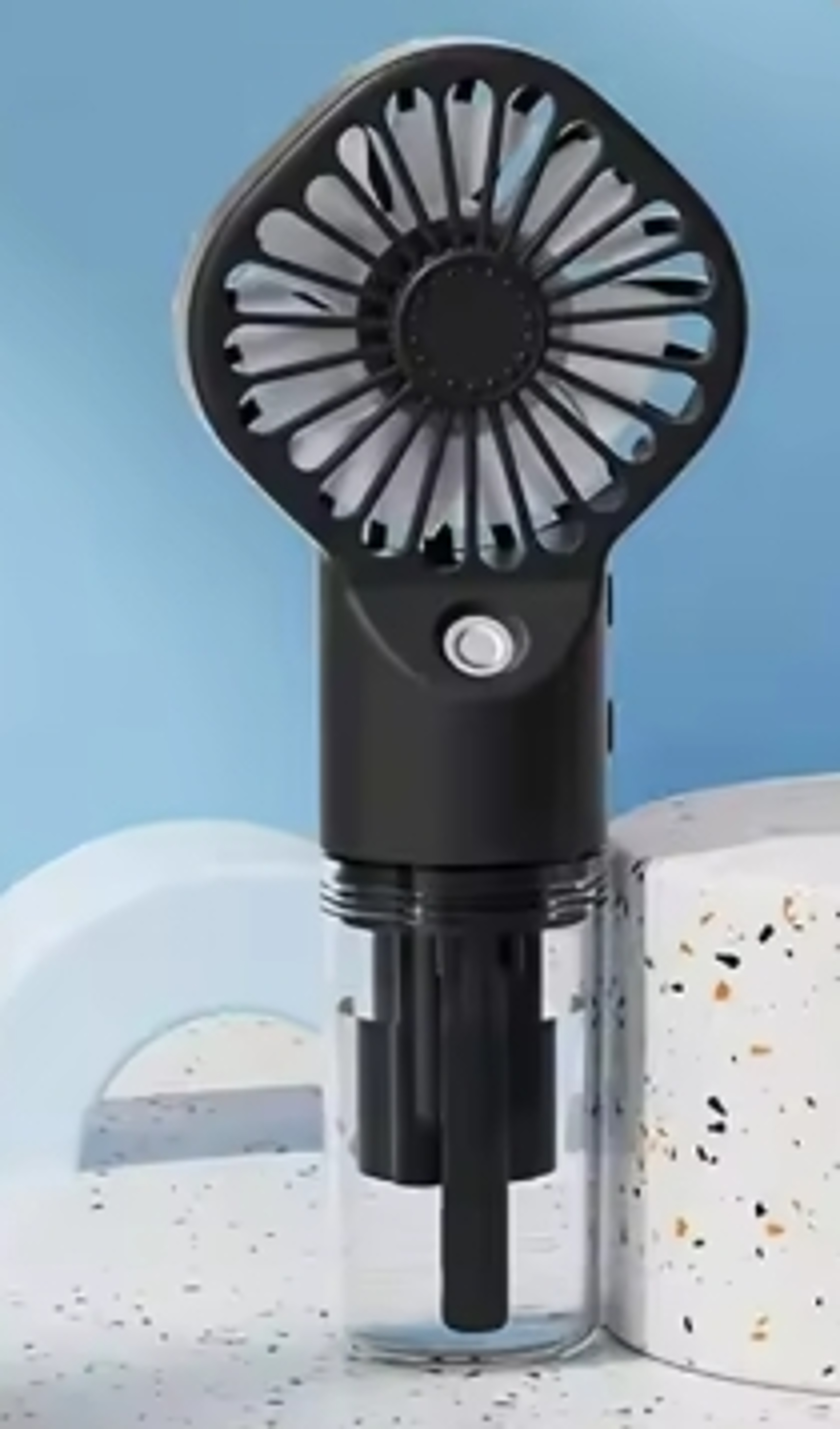 Handheld Mini Fan Portable Mist Cooler Rechargeable USB Fan With Cooling Spray Humidifier 1